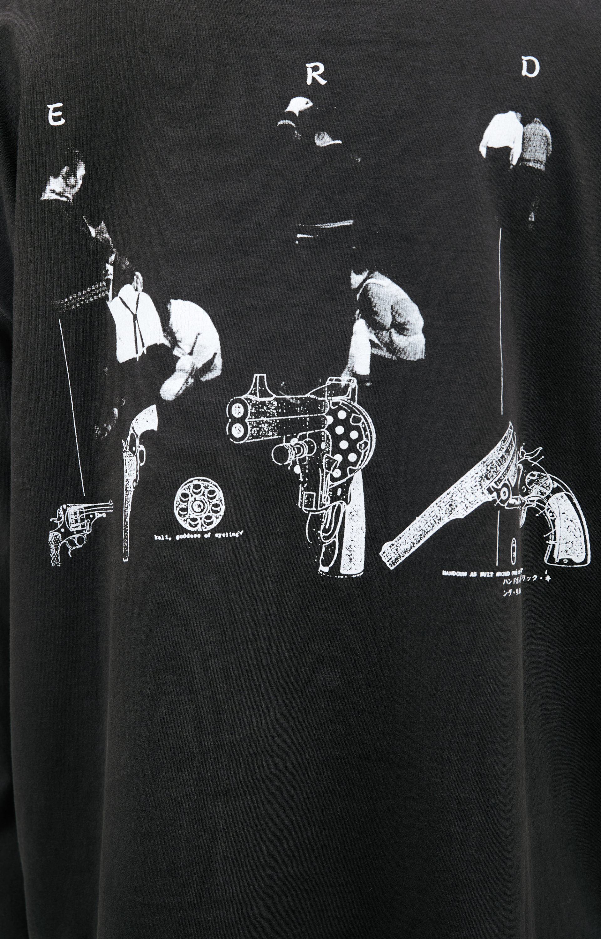 Enfants Riches Déprimés Черный лонгслив с принтом