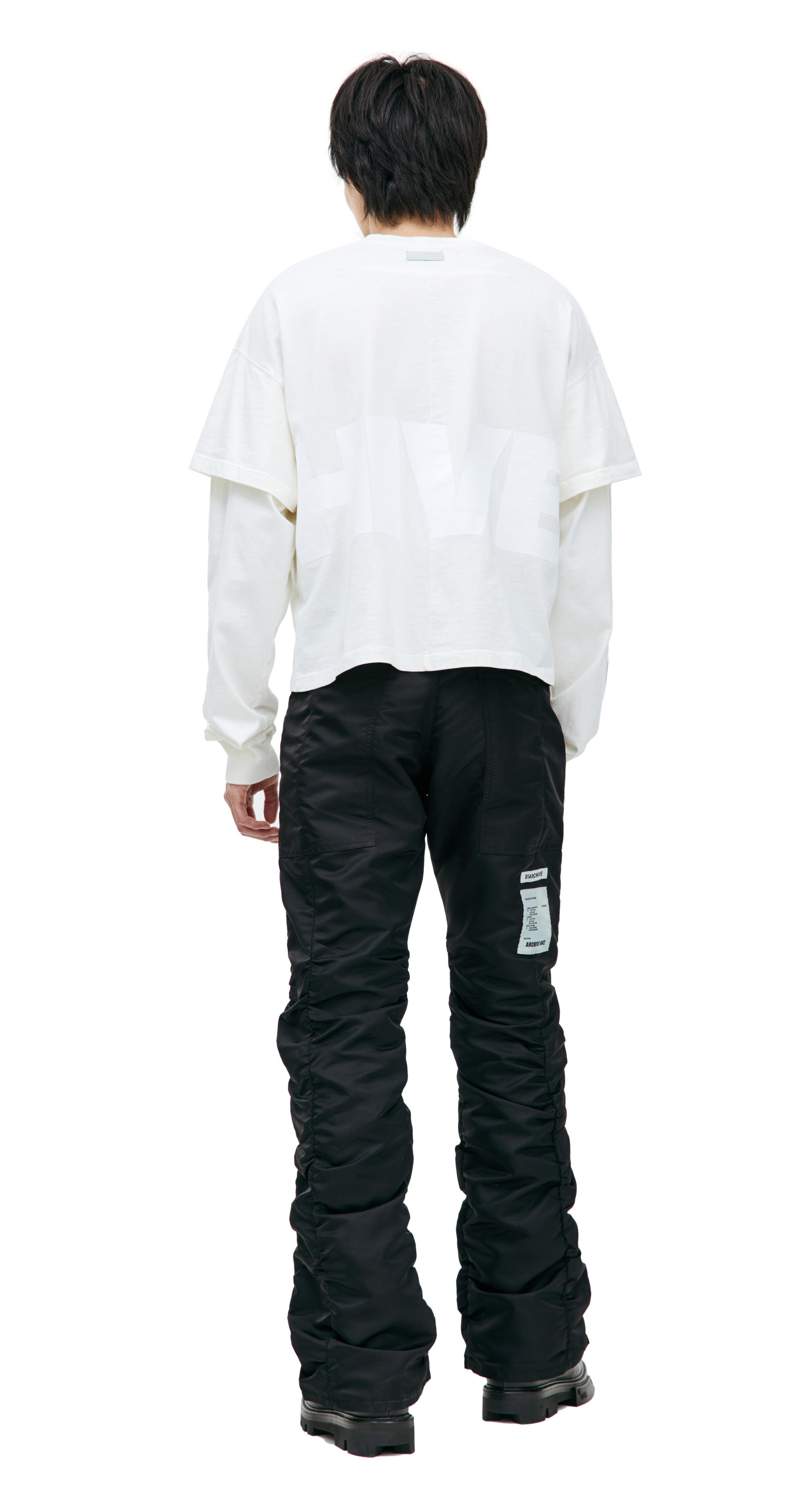 B1ARCHIVE Укроченный лонгслив с логотипом