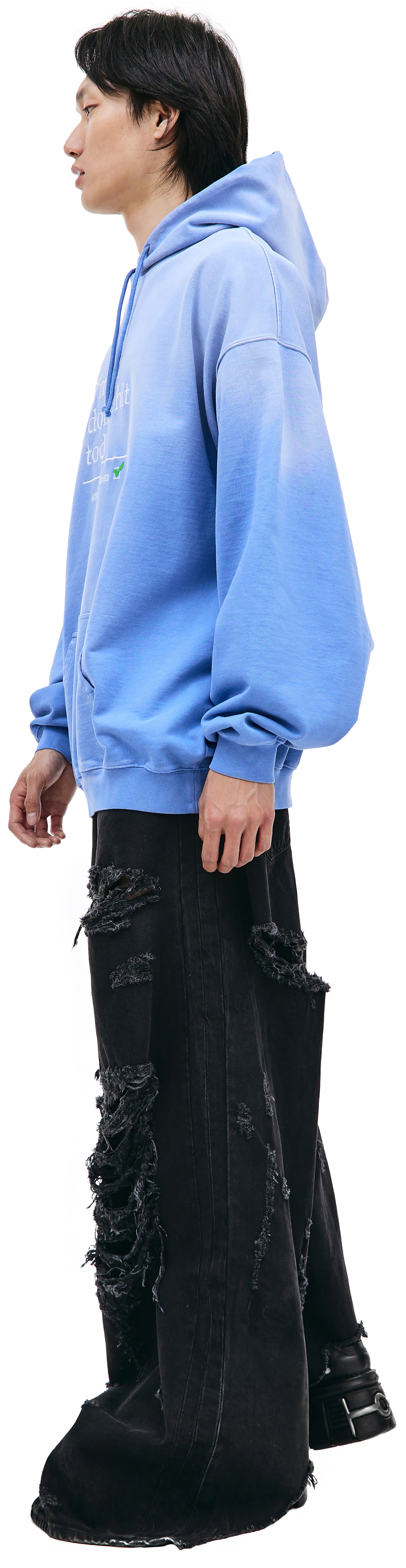 VETEMENTS Худи с вышивкой \'I\'m Not Doing Shit Today\'