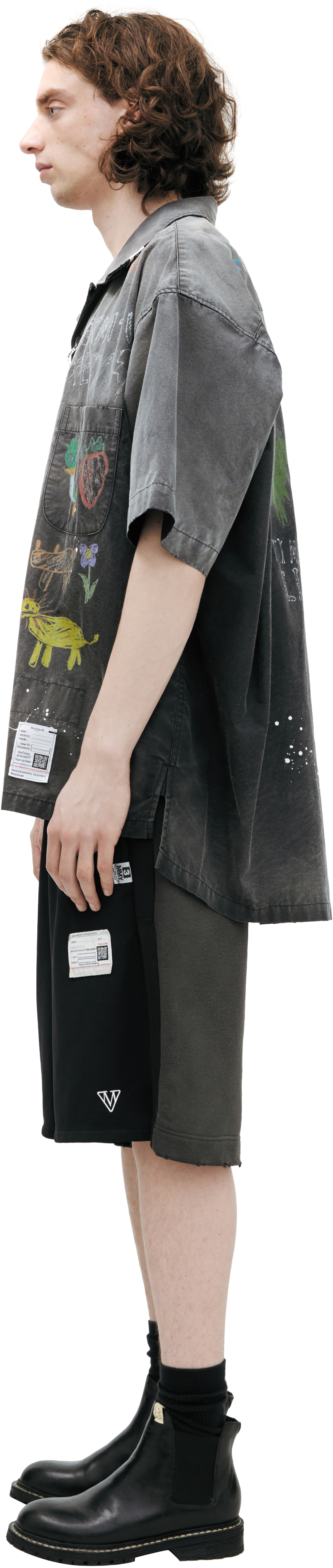 Maison Mihara Yasuhiro Рубашка с монопринтом