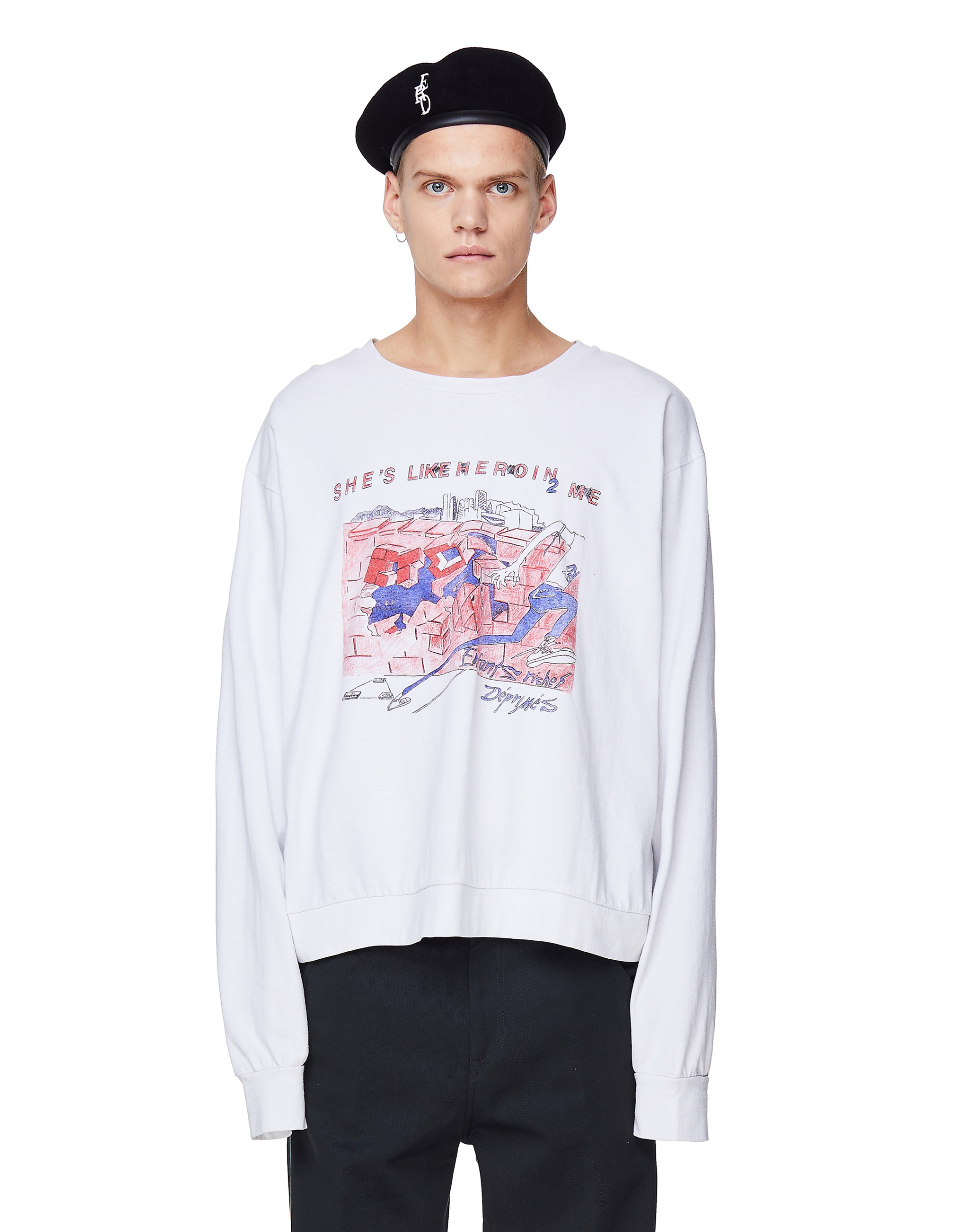 Enfants Riches Déprimés Шерстяной берет с вышивкой ERD