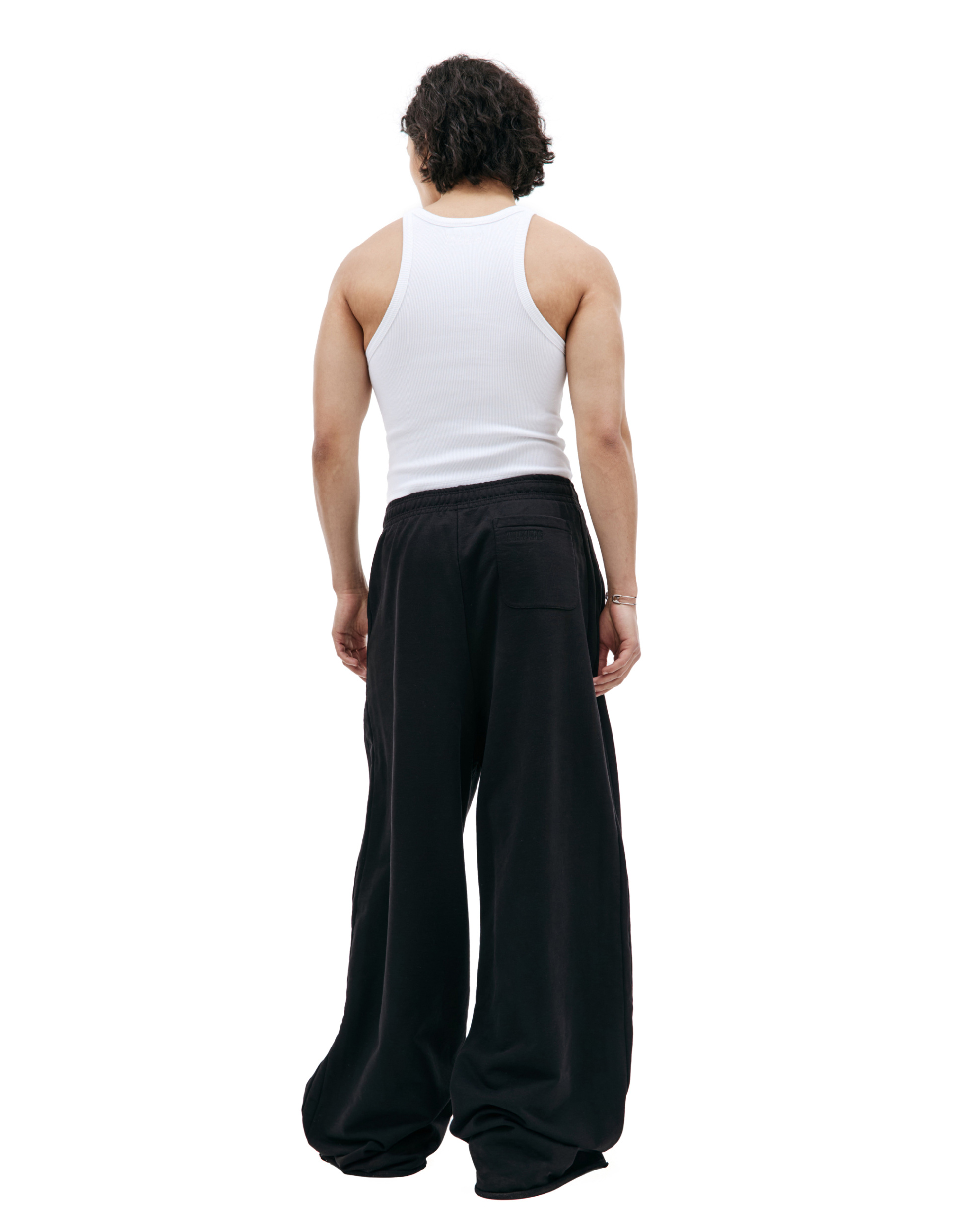 VETEMENTS Белая майка с вышитым логотипом