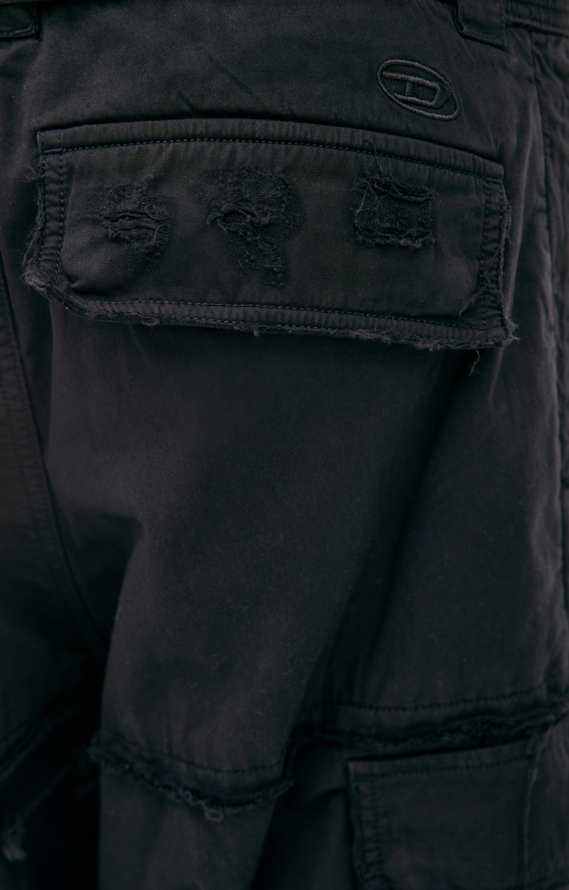 Diesel Рваные брюки карго