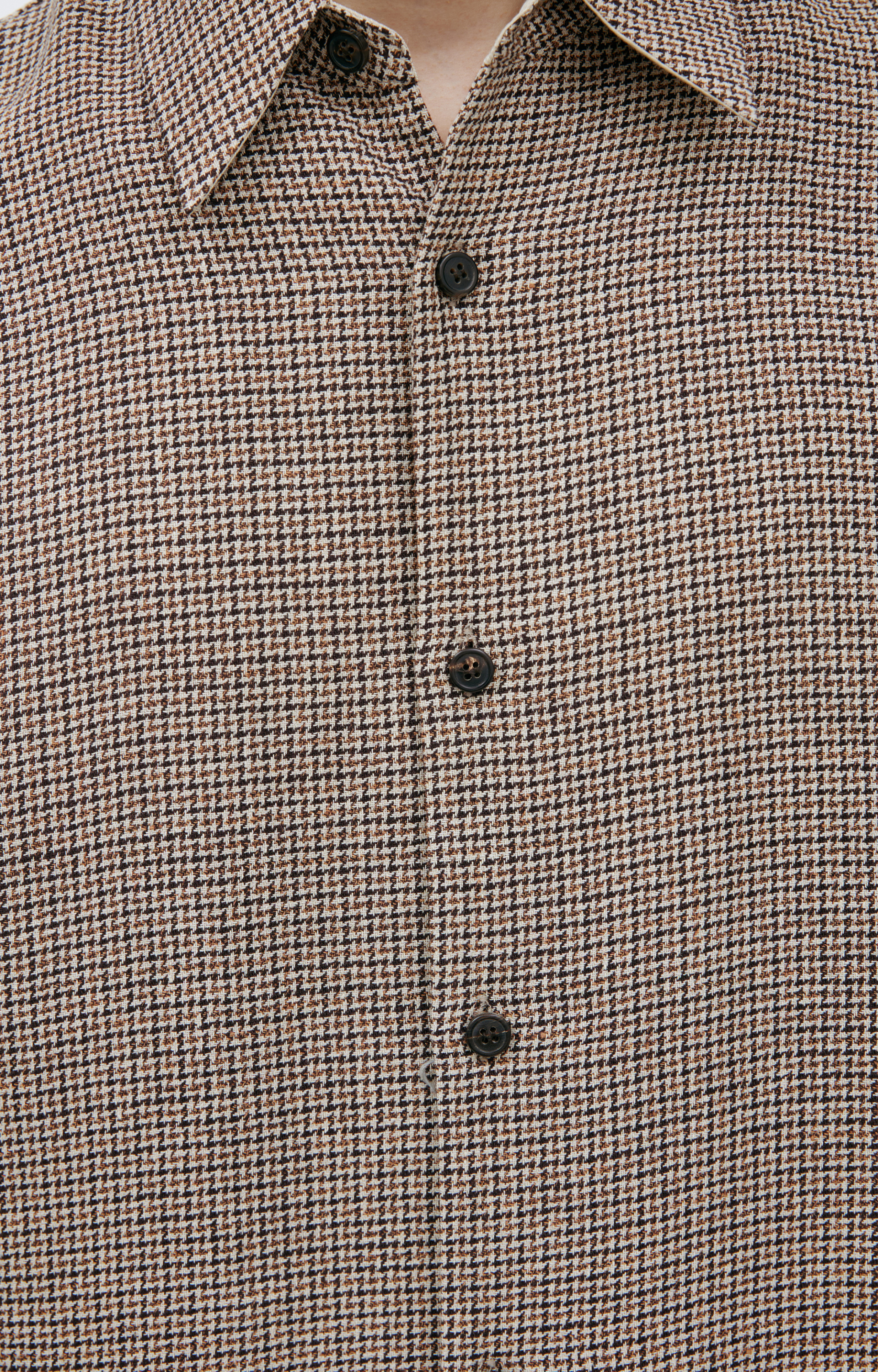 Dries Van Noten Льняная рубашка с монопринтом