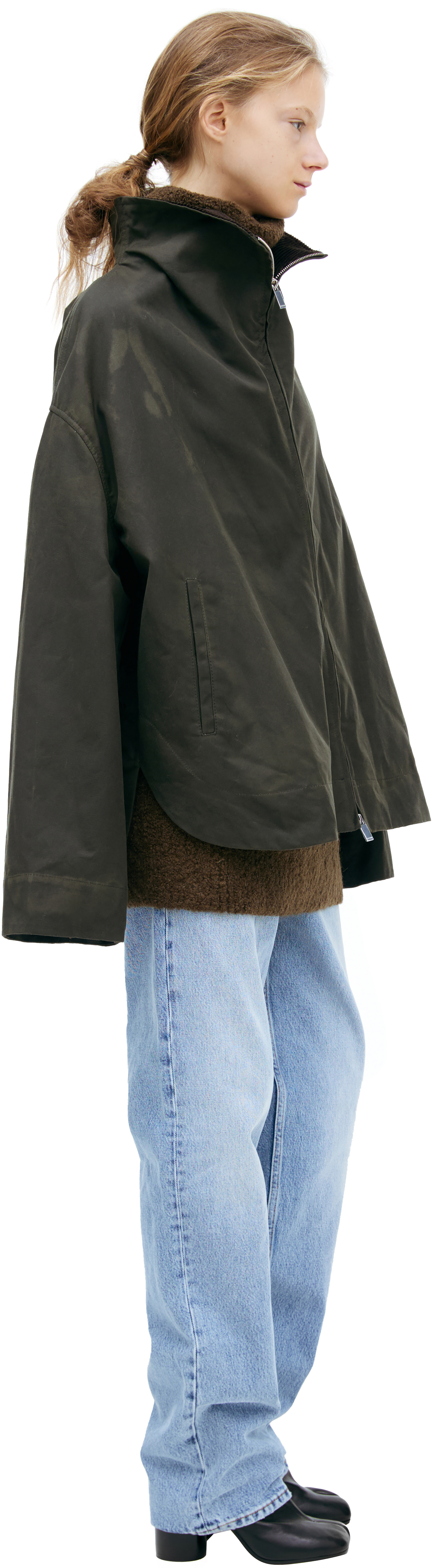 TOTEME Хаки куртка на молнии