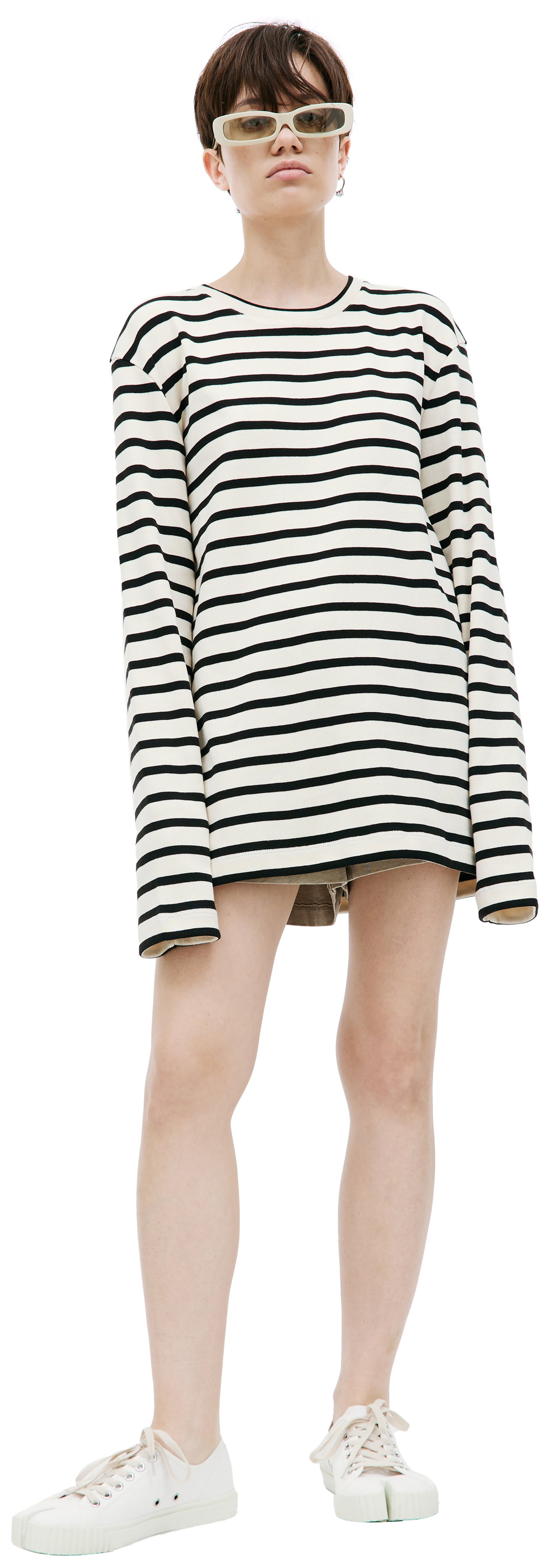 Jil Sander Базовый лонгслив в полоску