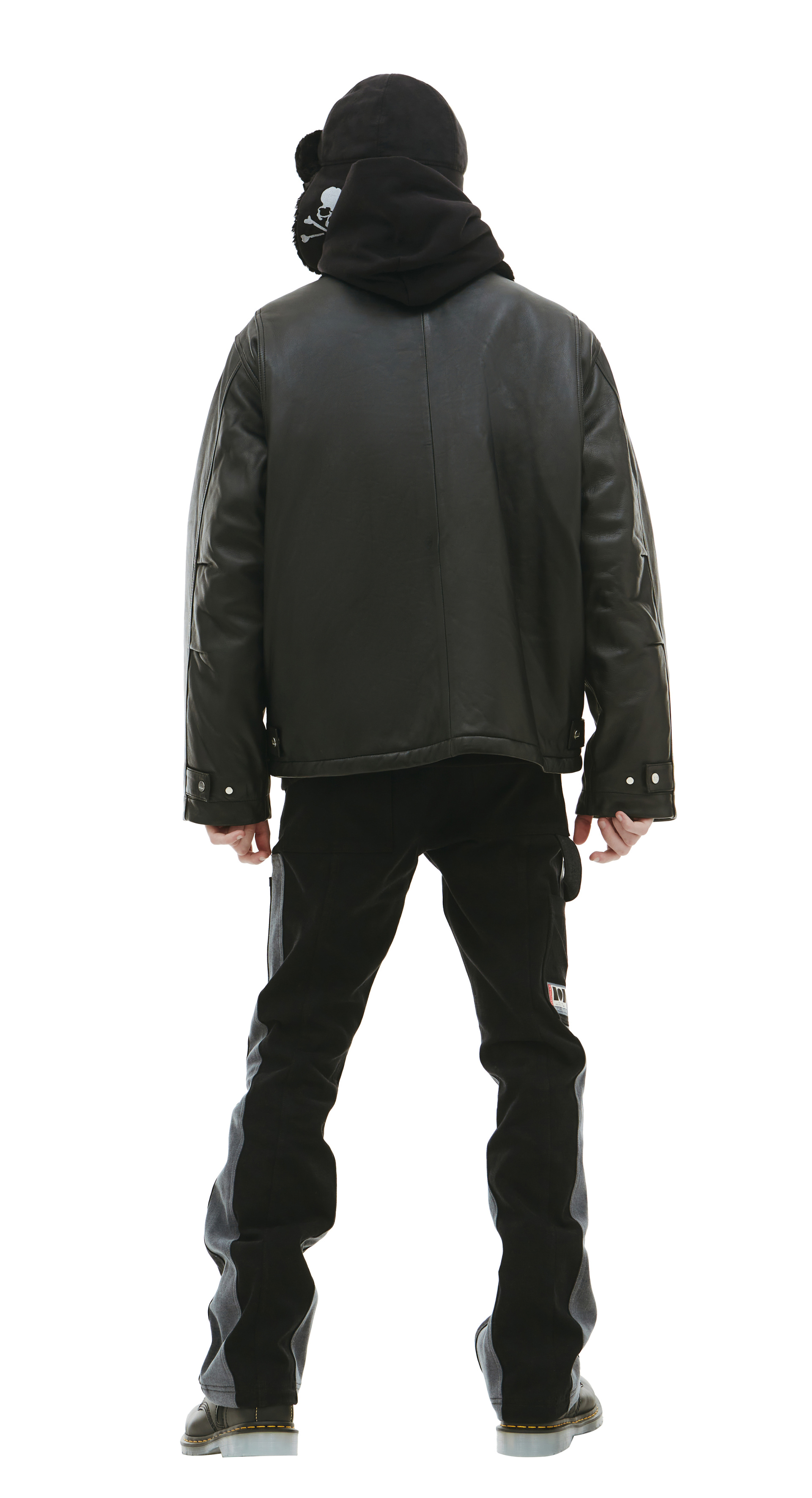 Nahmias Кожаная куртка с меховым воротником