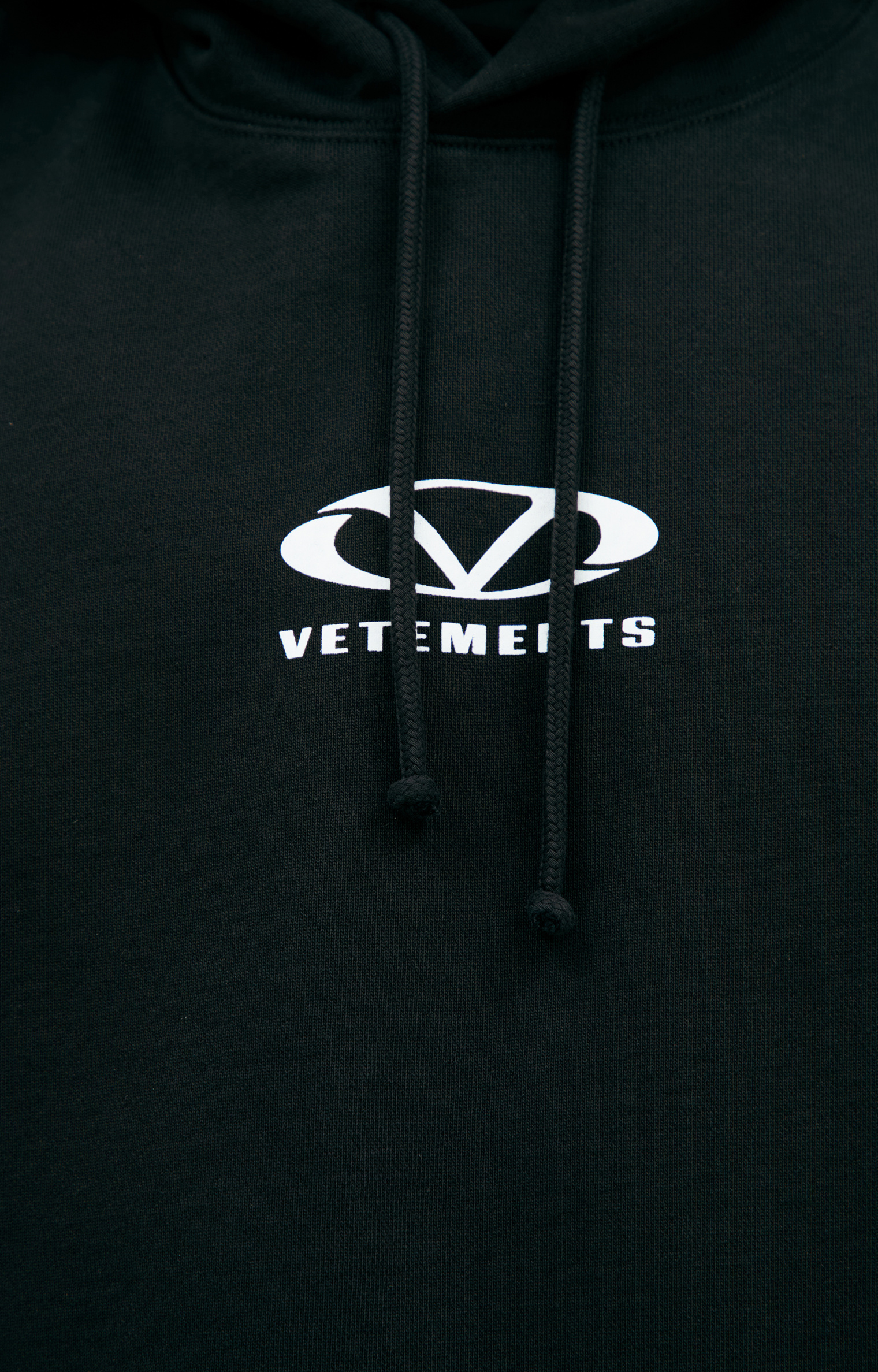 VETEMENTS Черное худи с логотипом