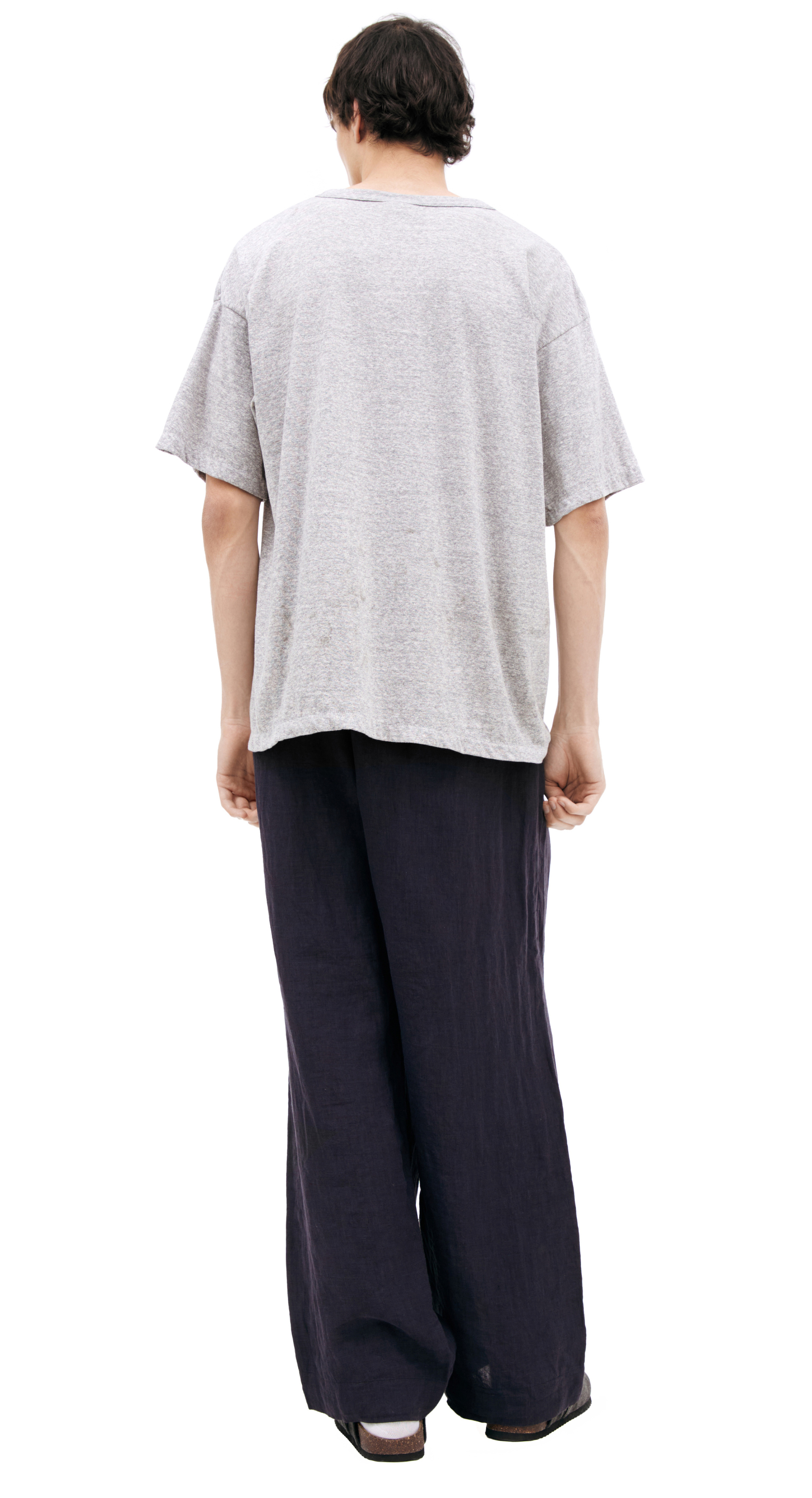 Saint Mxxxxxx Серая футболка с принтом