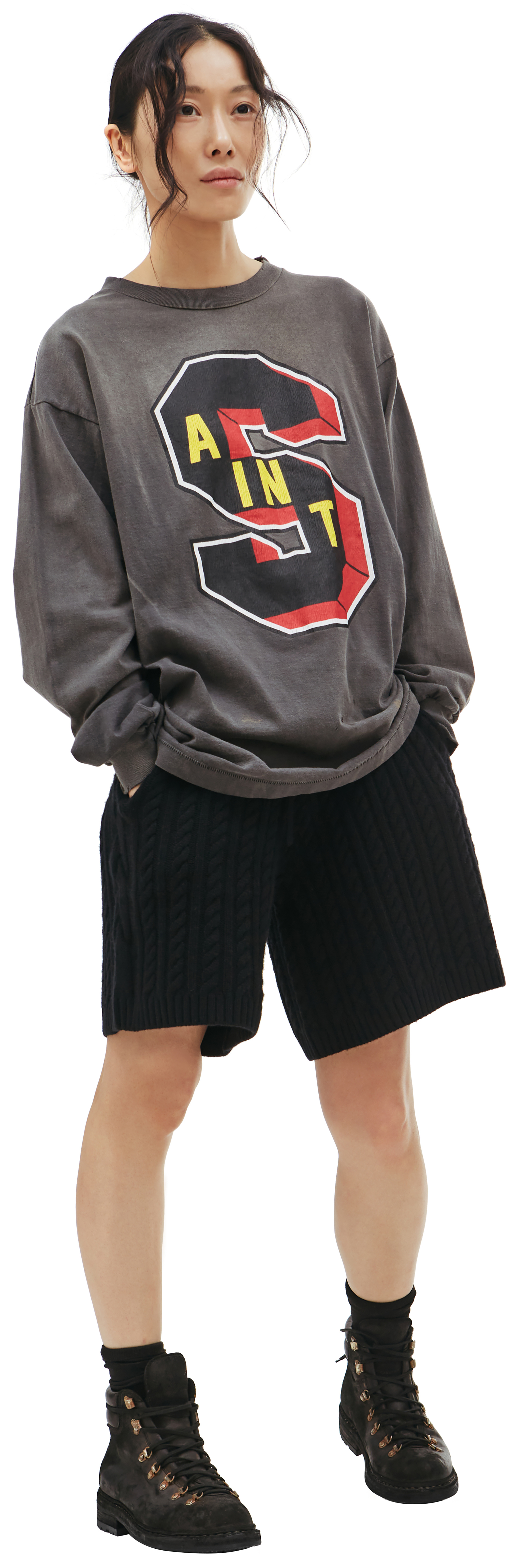 Saint Michael Лонгслив Saint Michael x Denim Tears с принтом