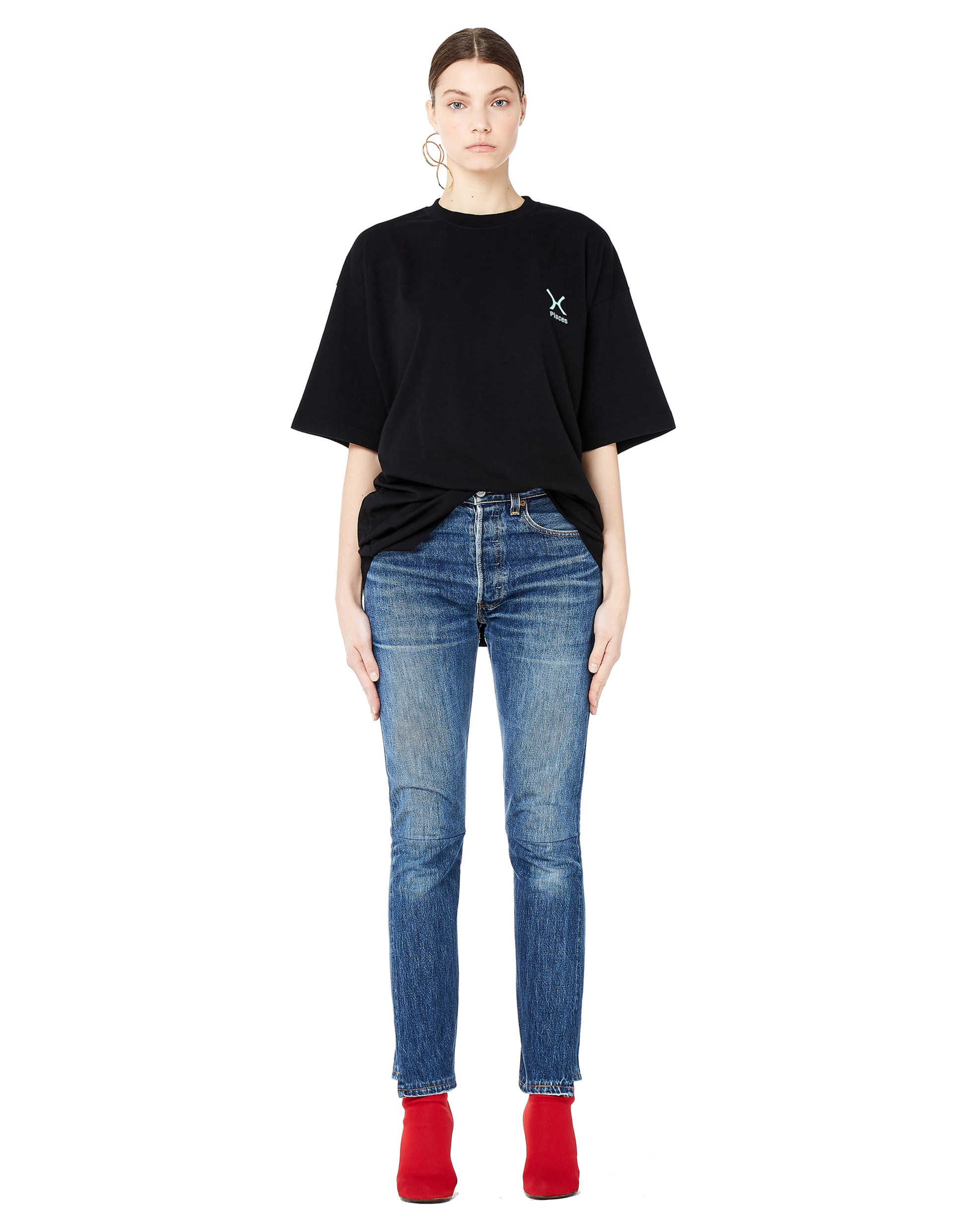 VETEMENTS Футболка из хлопка \'Рыбы\'