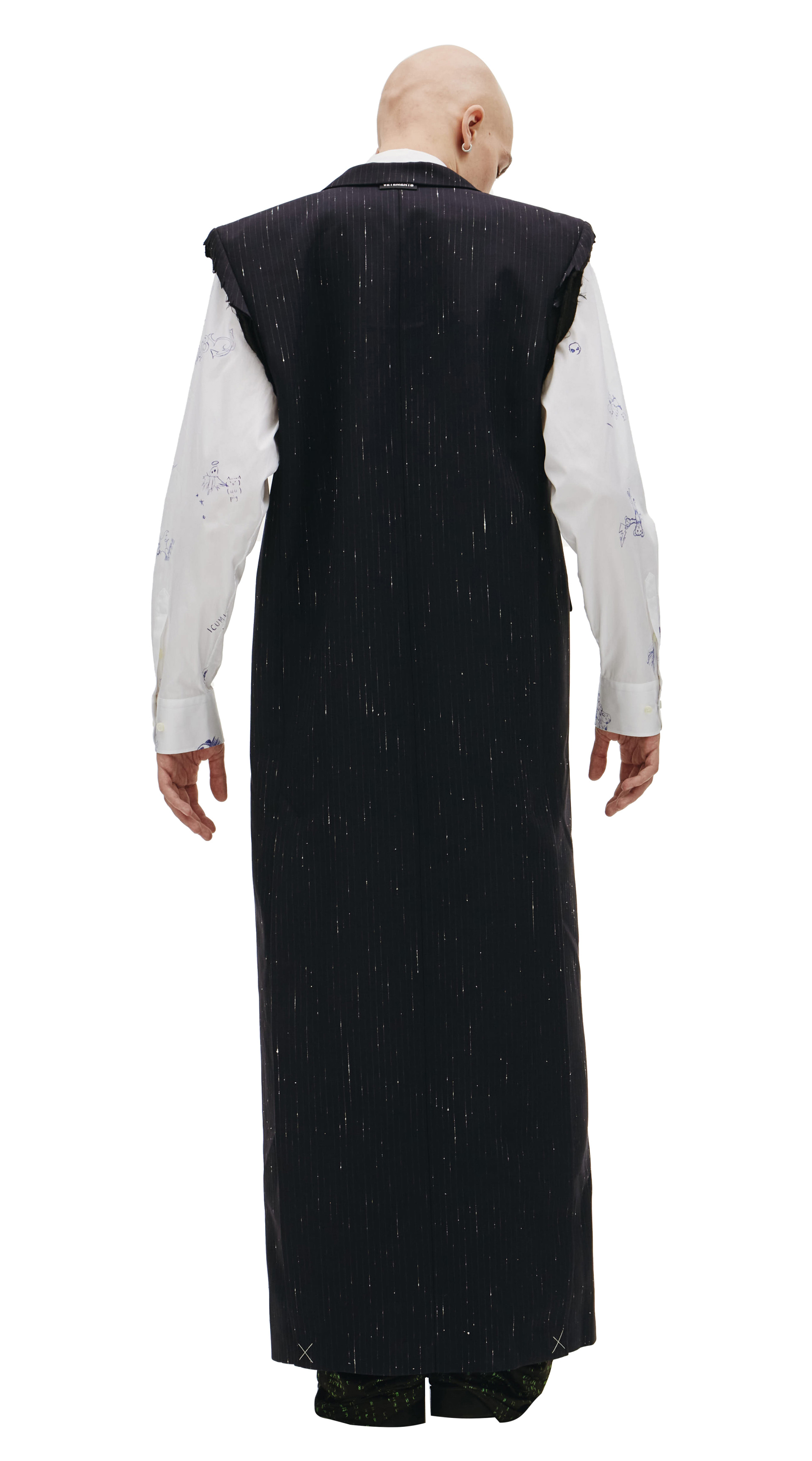 VETEMENTS Длинный пиджак без рукавов