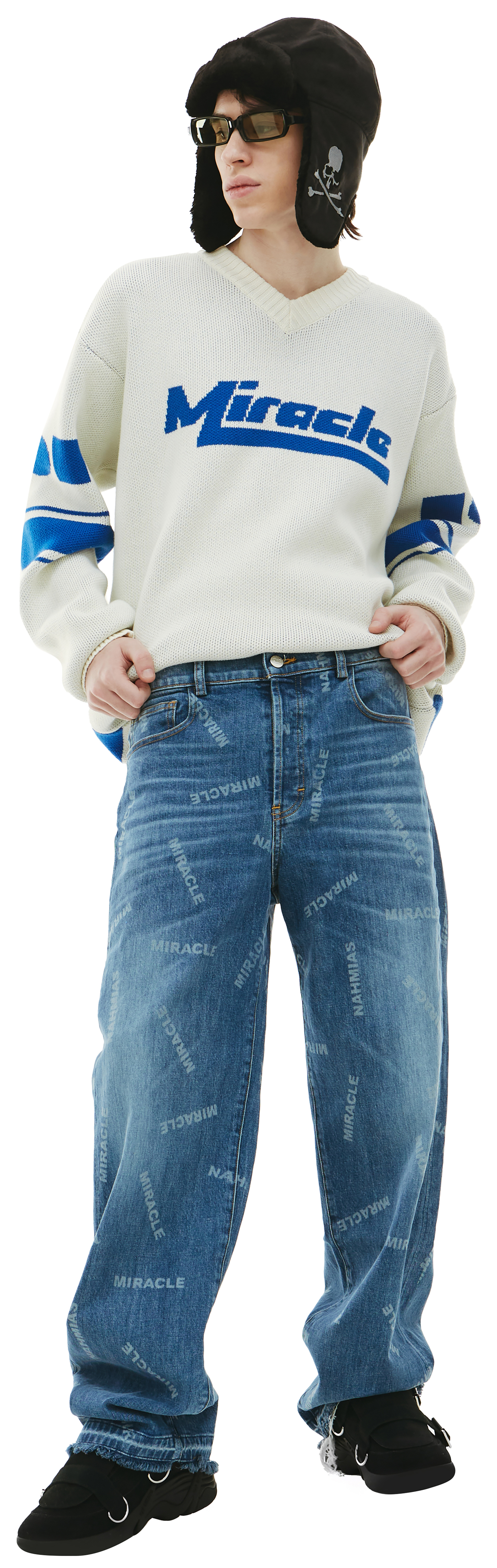 Nahmias Прямые джинсы с монопринтом