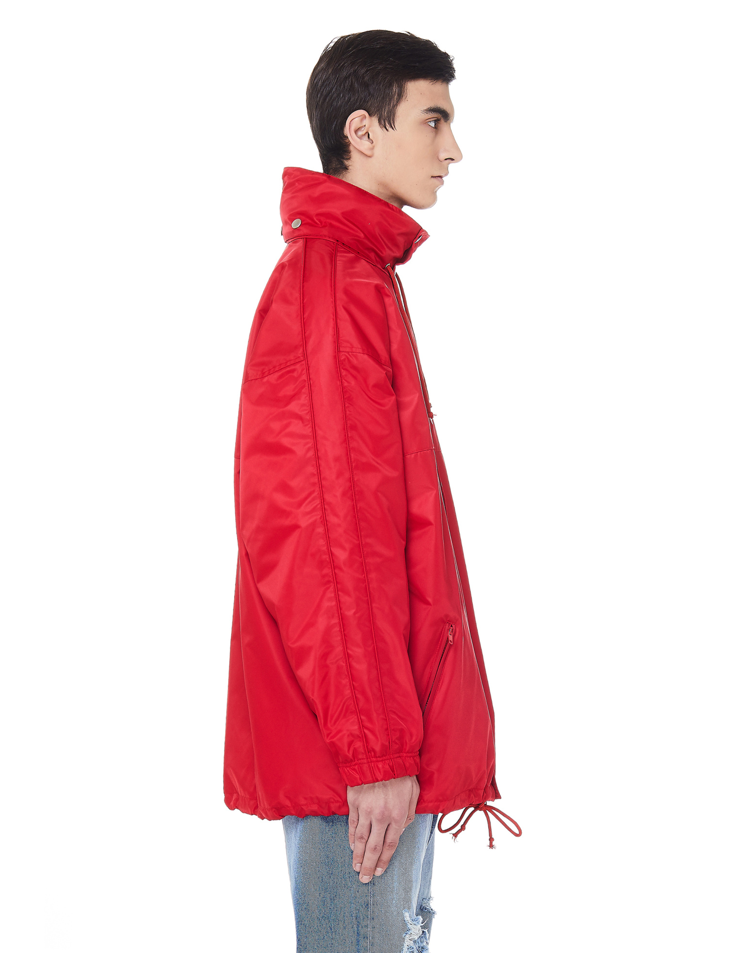 VETEMENTS Красная ветровка с вышивкой Anarchy