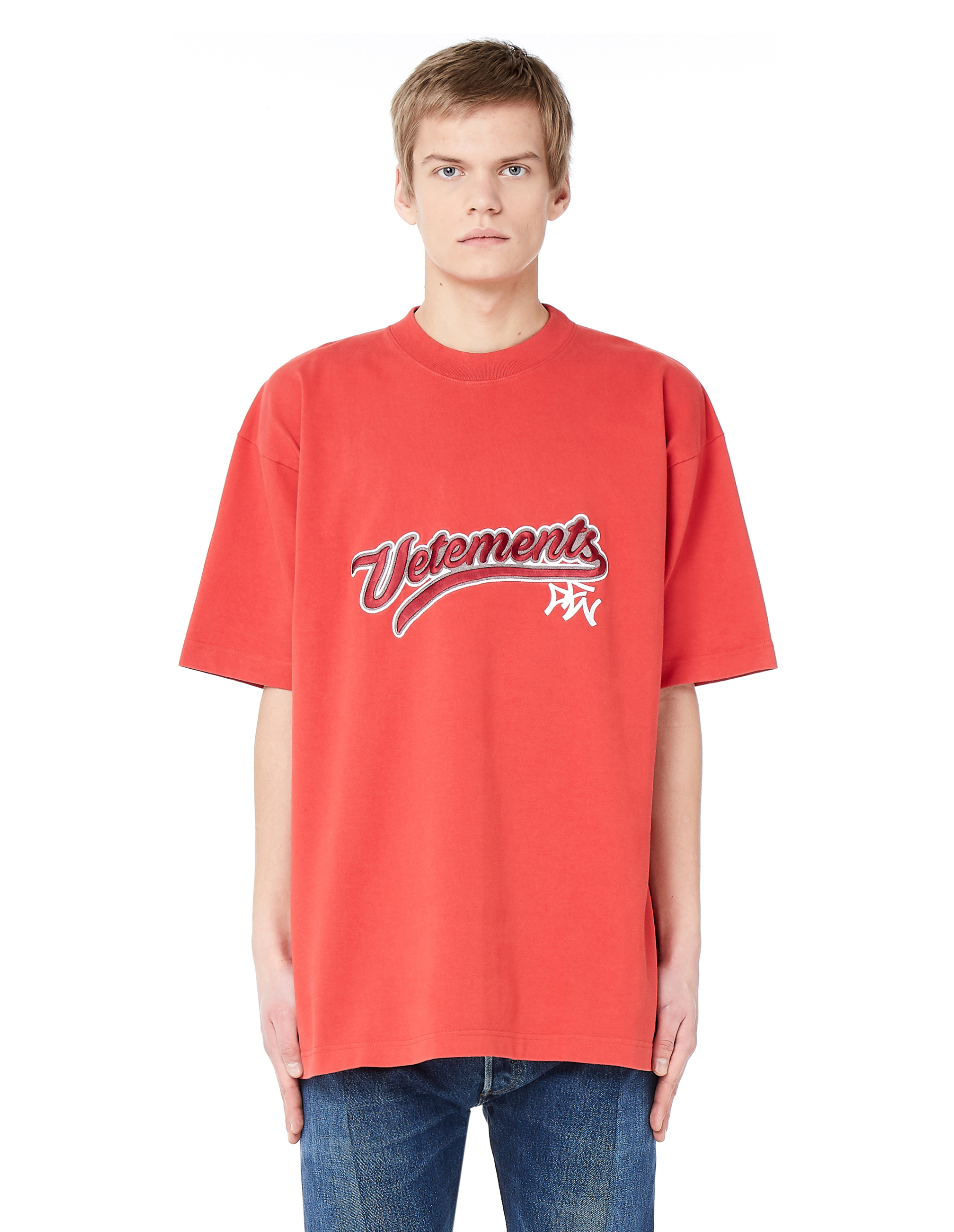 VETEMENTS Хлопковая футболка Bro