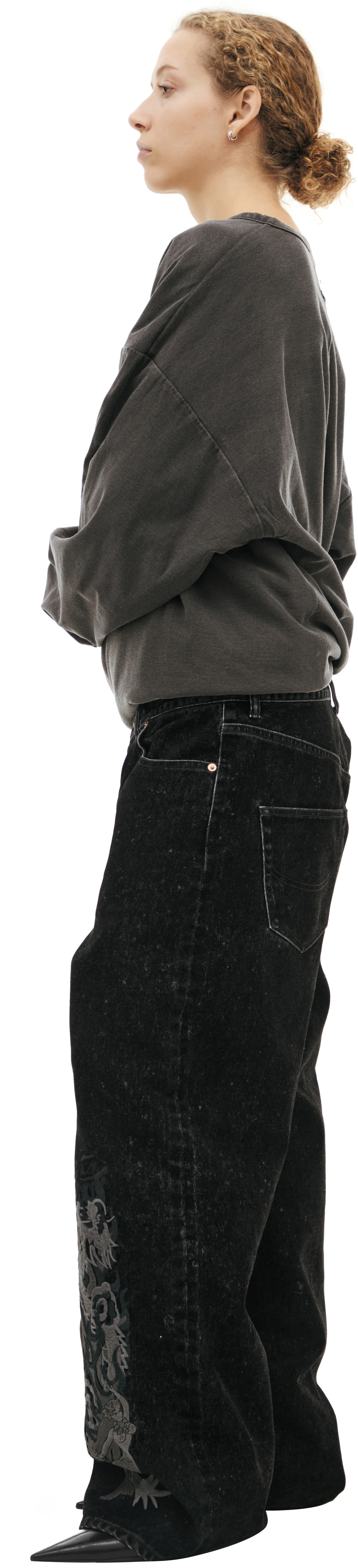 Doublet Лонгслив с принтом