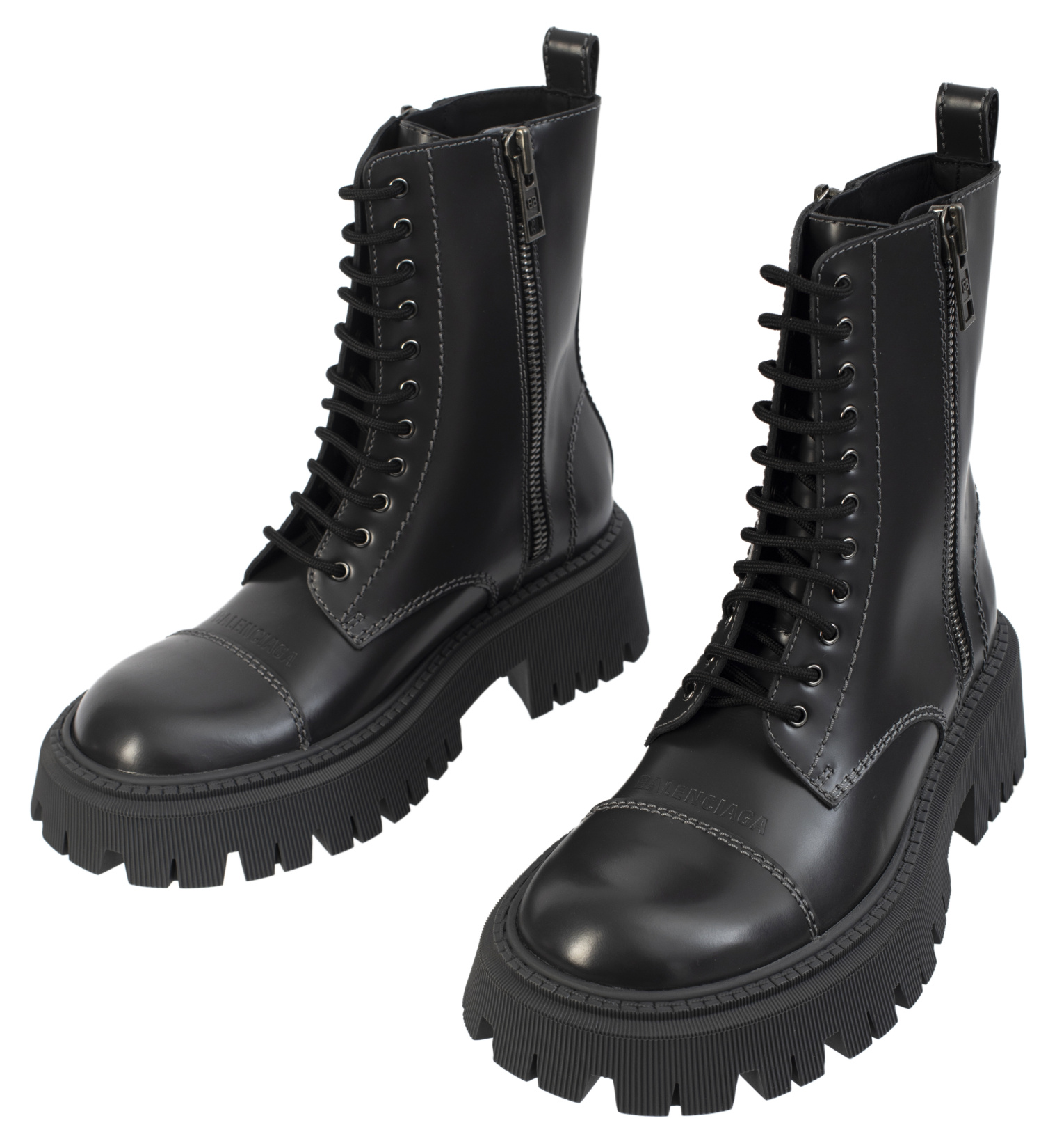 Balenciaga Кожаные ботинки Tractor 20mm на шнуровке