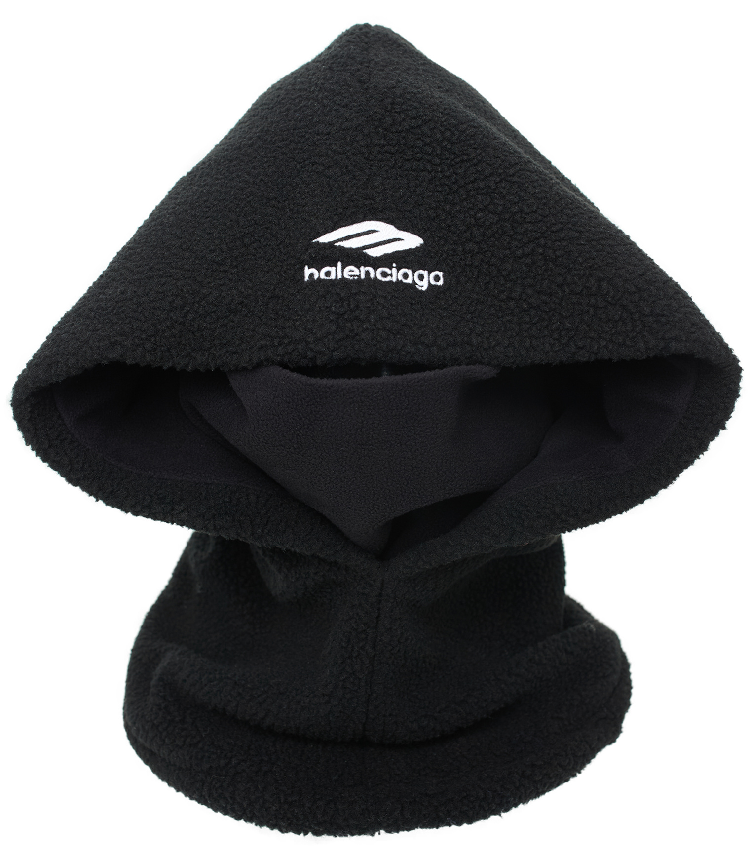 Balenciaga Черный капор с логотипом