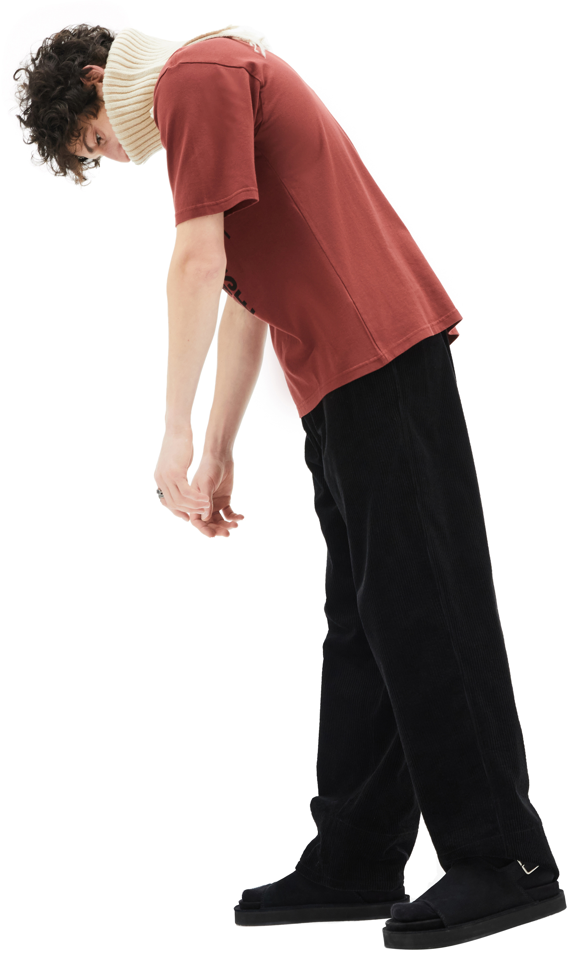 Undercover Бордовая Футболка c принтом