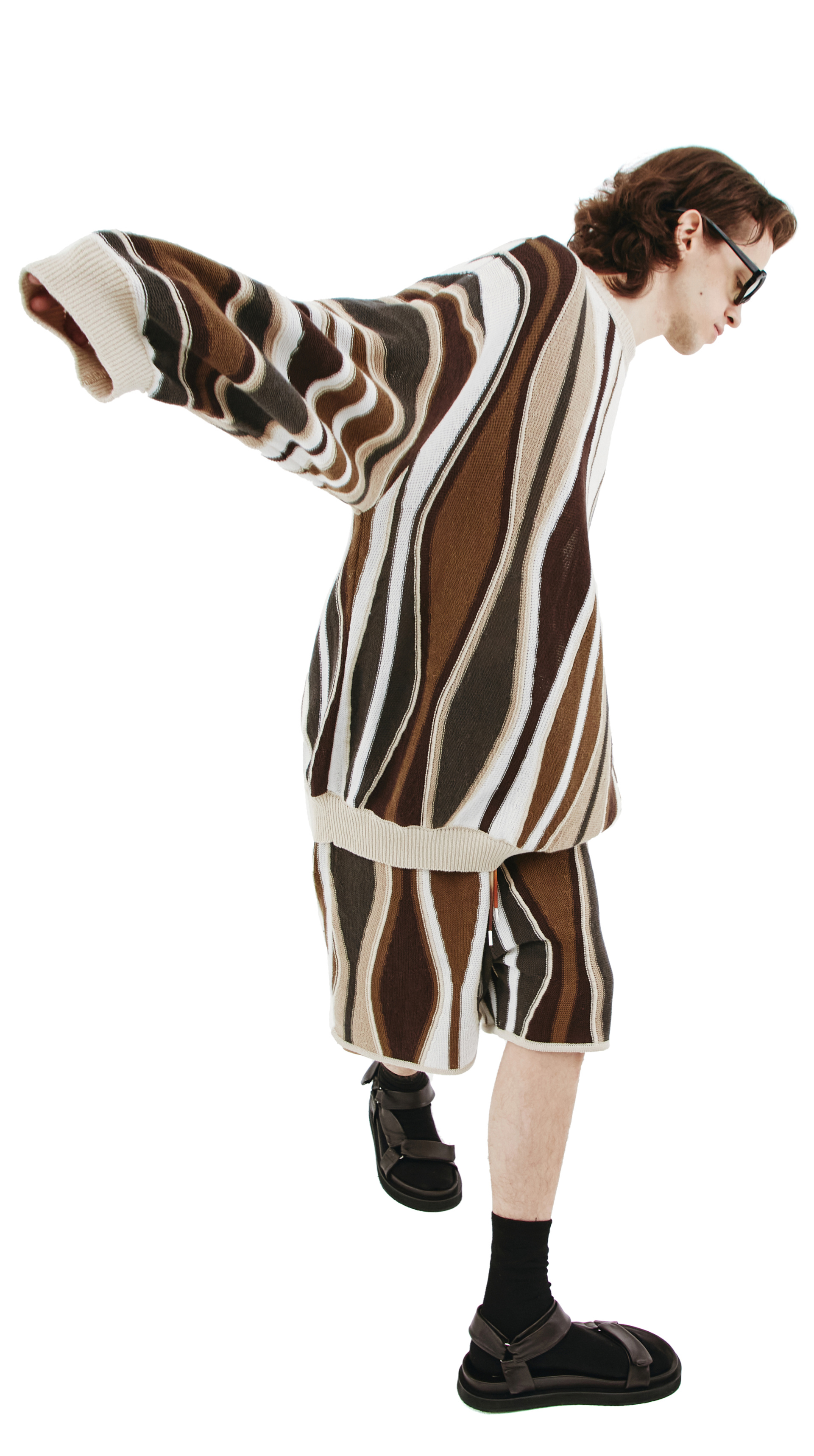 Children of the discordance Вязаный свитер в полоску