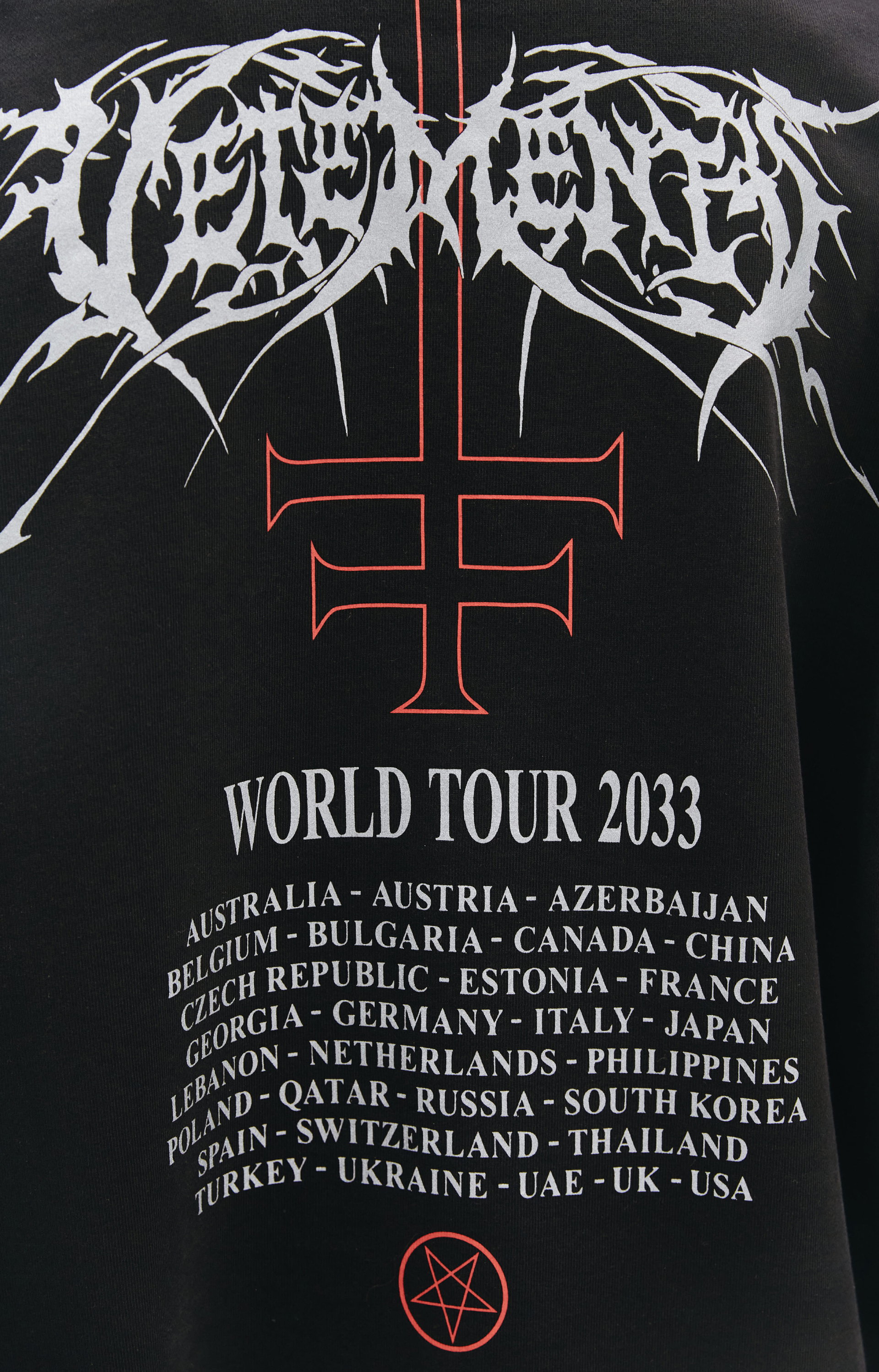 VETEMENTS Худи World Tour с патчами