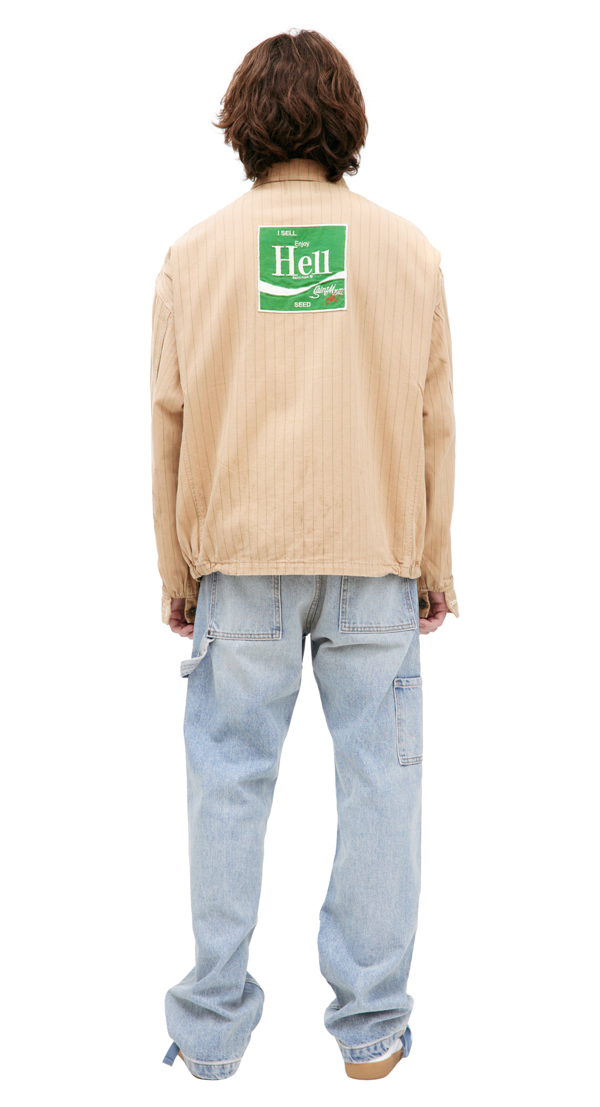 Saint Mxxxxxx Бежевая куртка с патчем