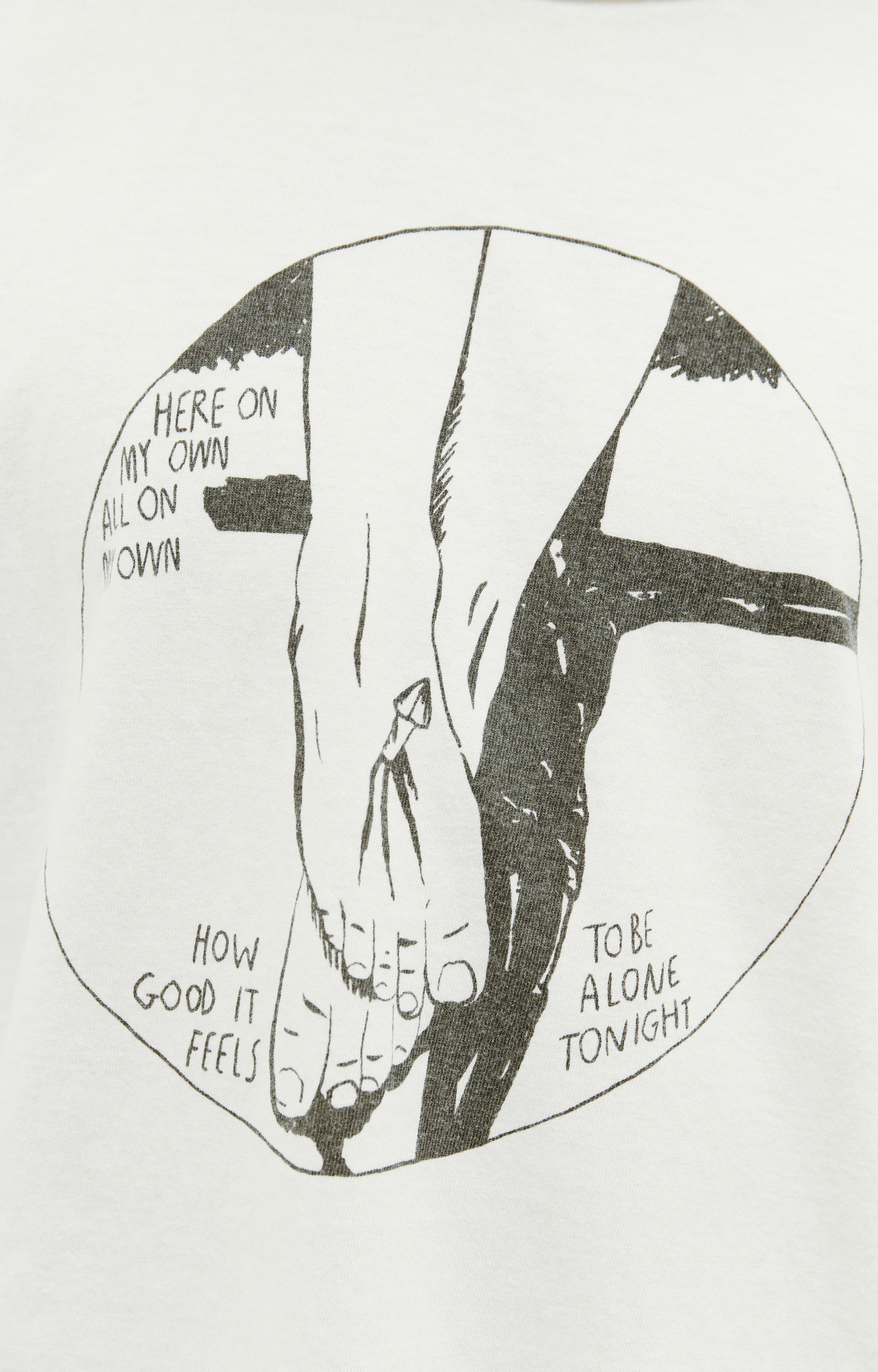 Saint Michael Белая футболка с принтом