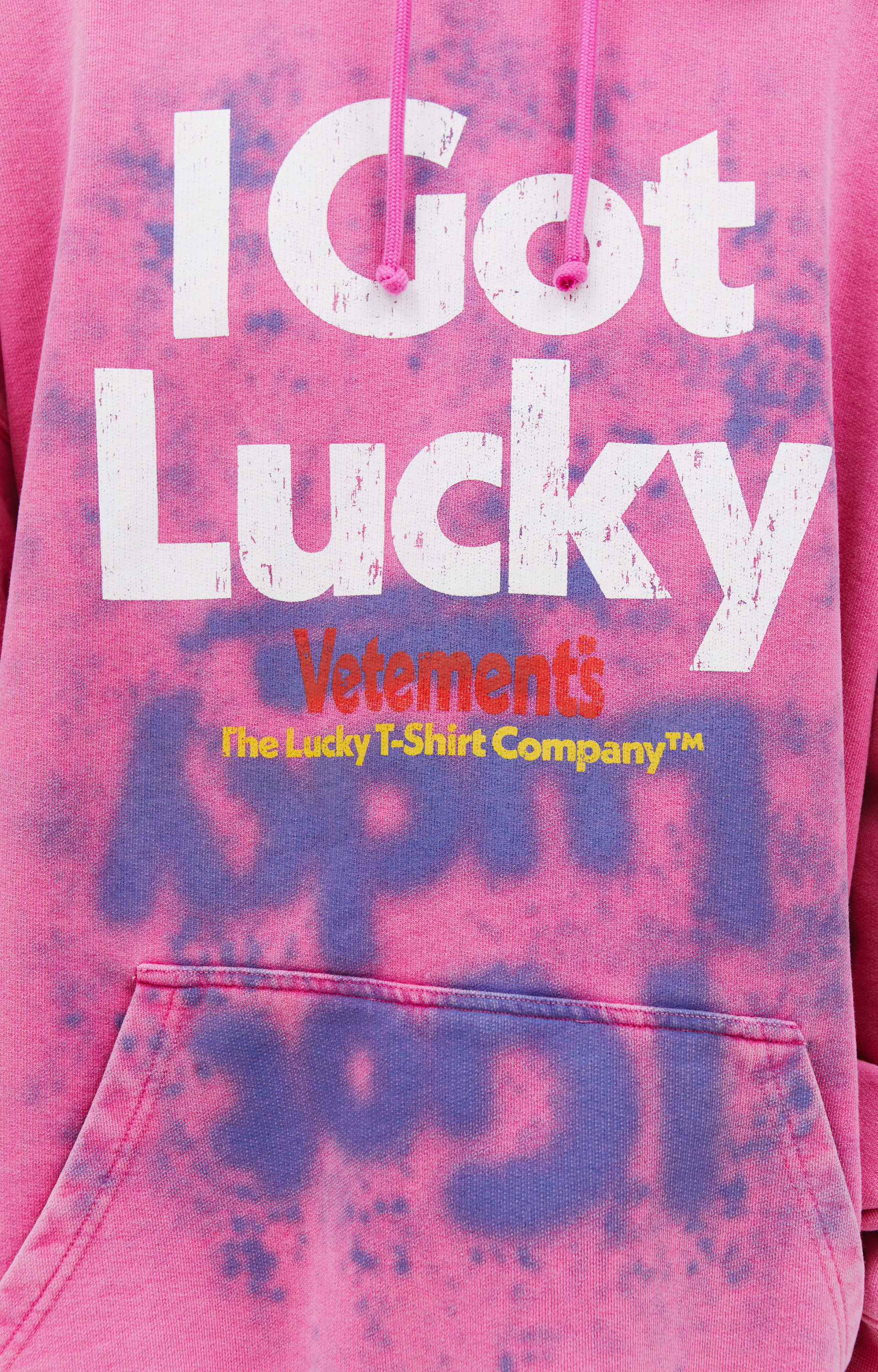 VETEMENTS Оверсайз худи \'I got Lucky\'