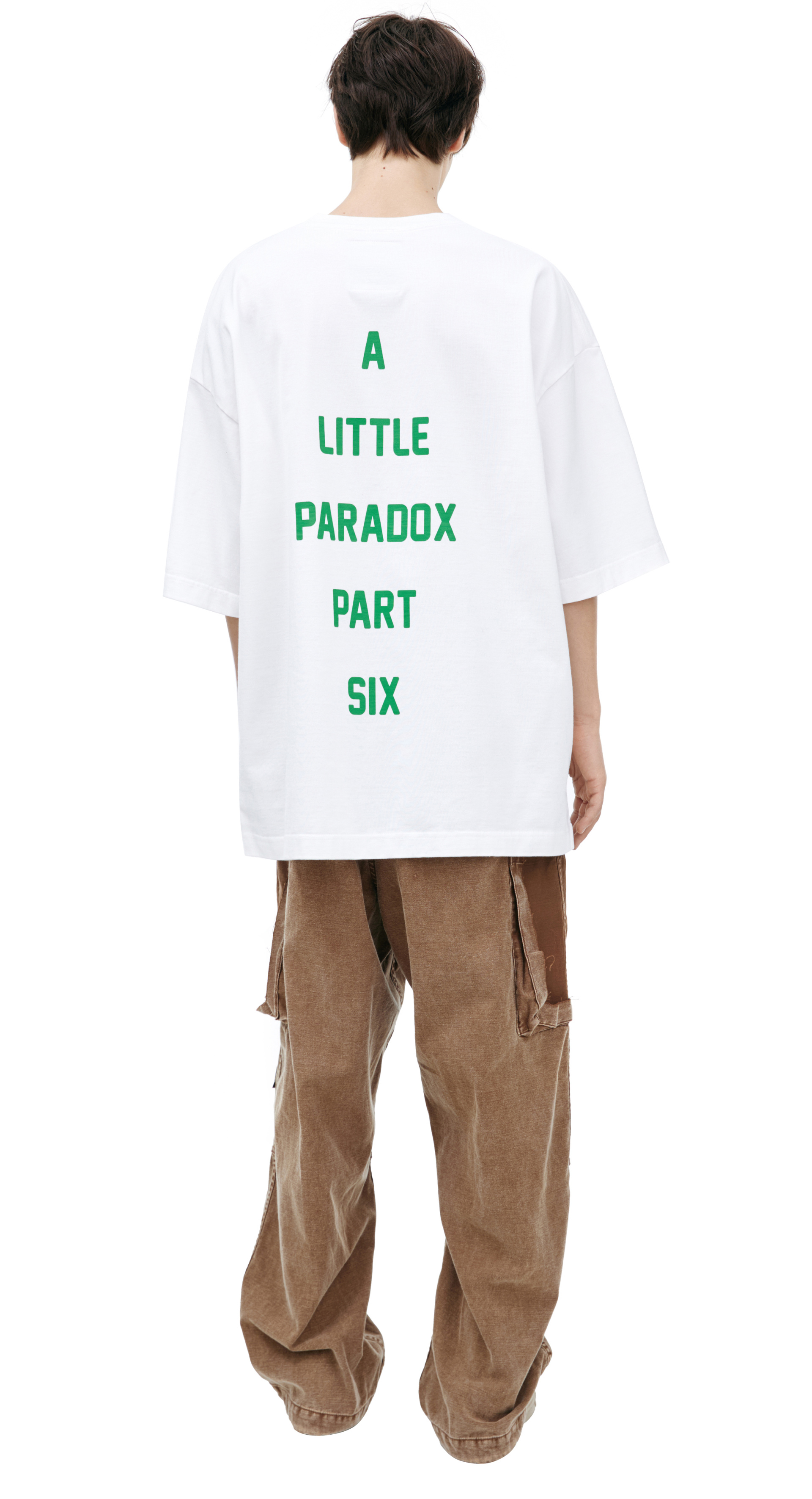 Maison Mihara Yasuhiro Белая футболка с принтом