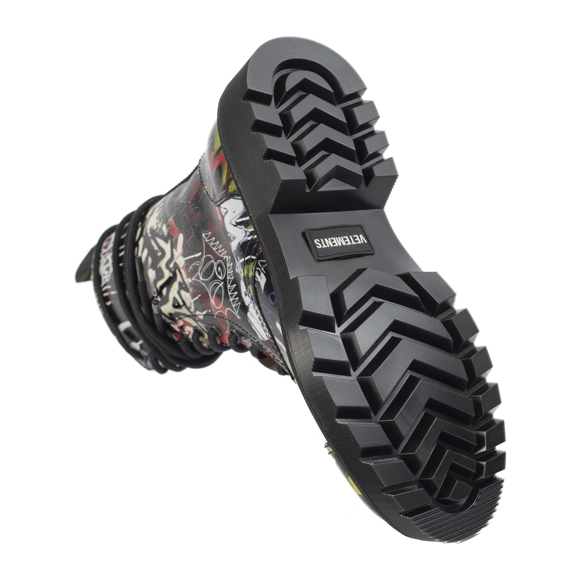 VETEMENTS Ботинки на шнуровке с принтом граффити