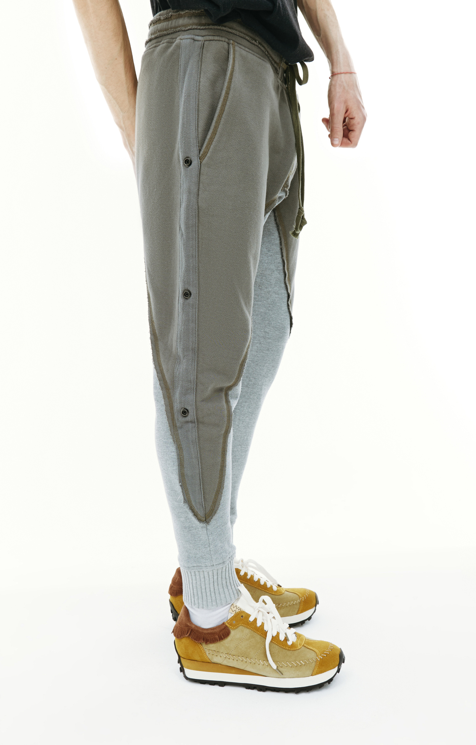 Greg Lauren Комбинированные брюки