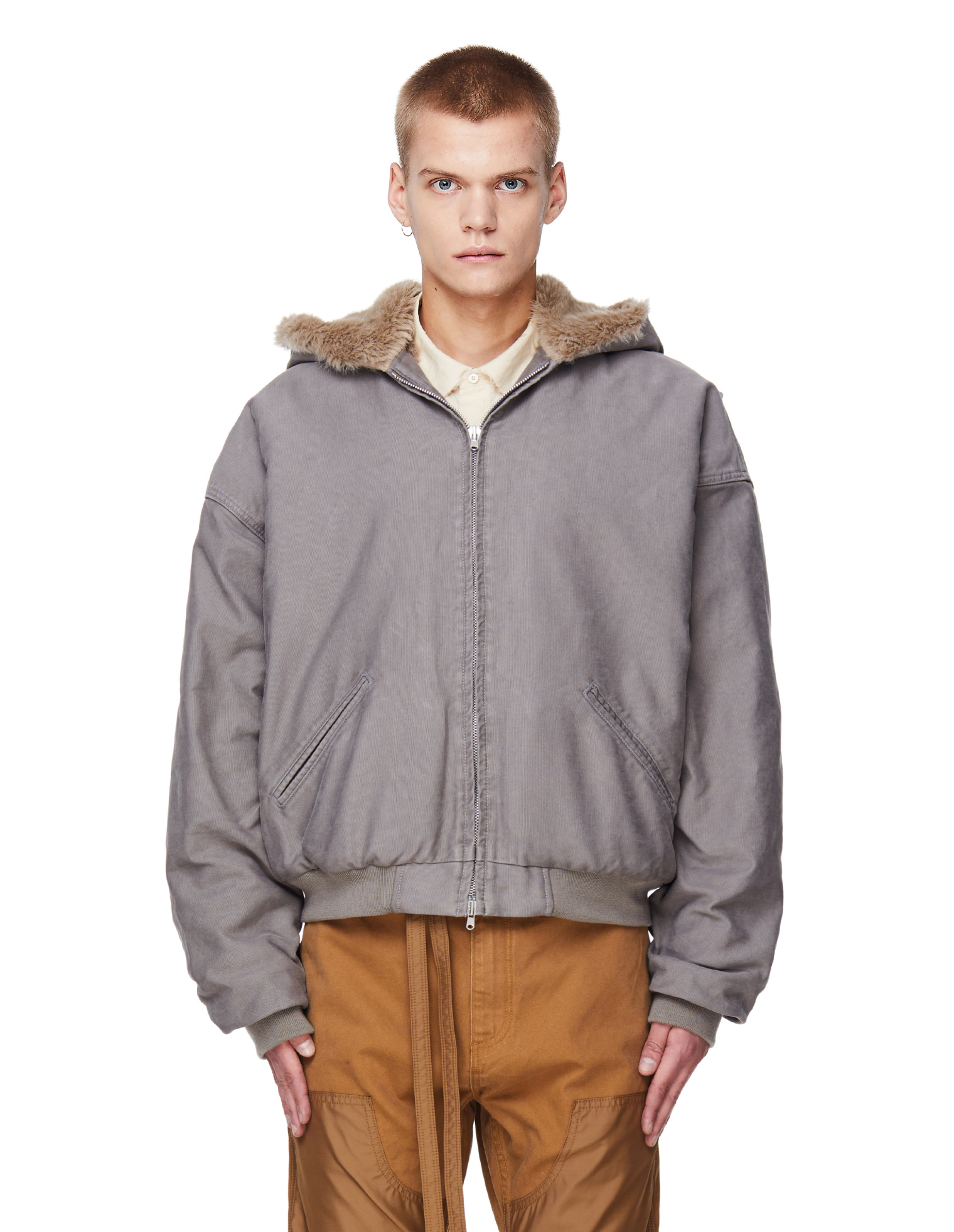 Fear of God Хлопковая куртка с искусственным мехом