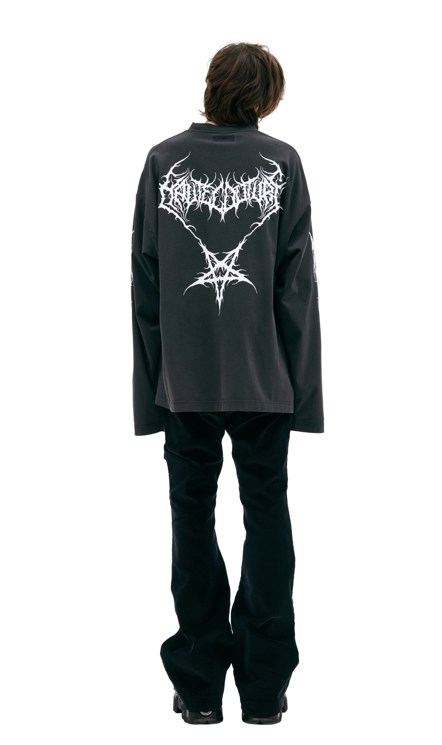 VETEMENTS Хлопковый лонгслив с принтом