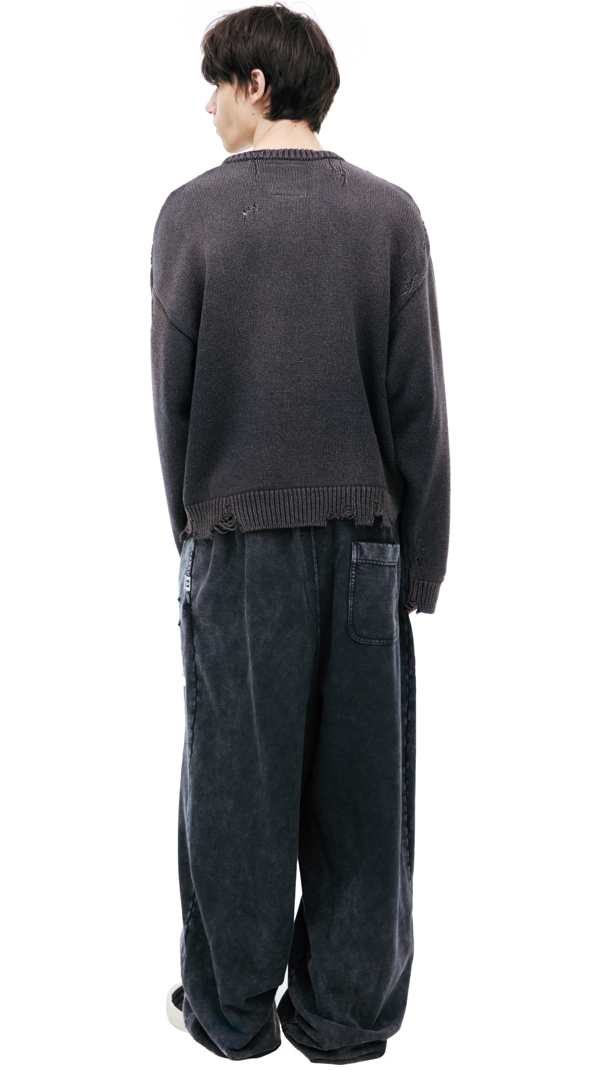 Maison Mihara Yasuhiro Свитер с вышитым принтом