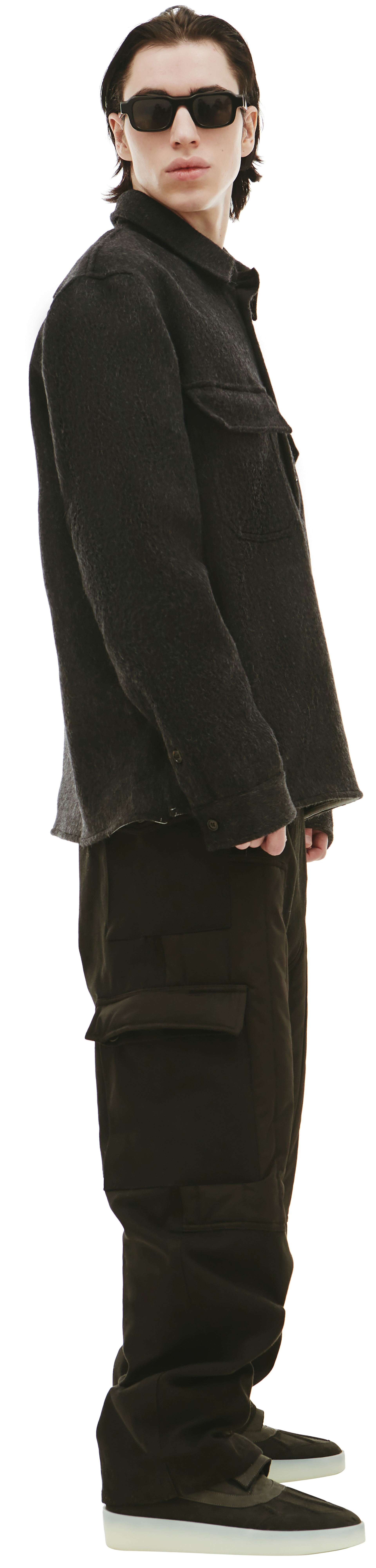 BTFL Шерстяная рубашка с карманами