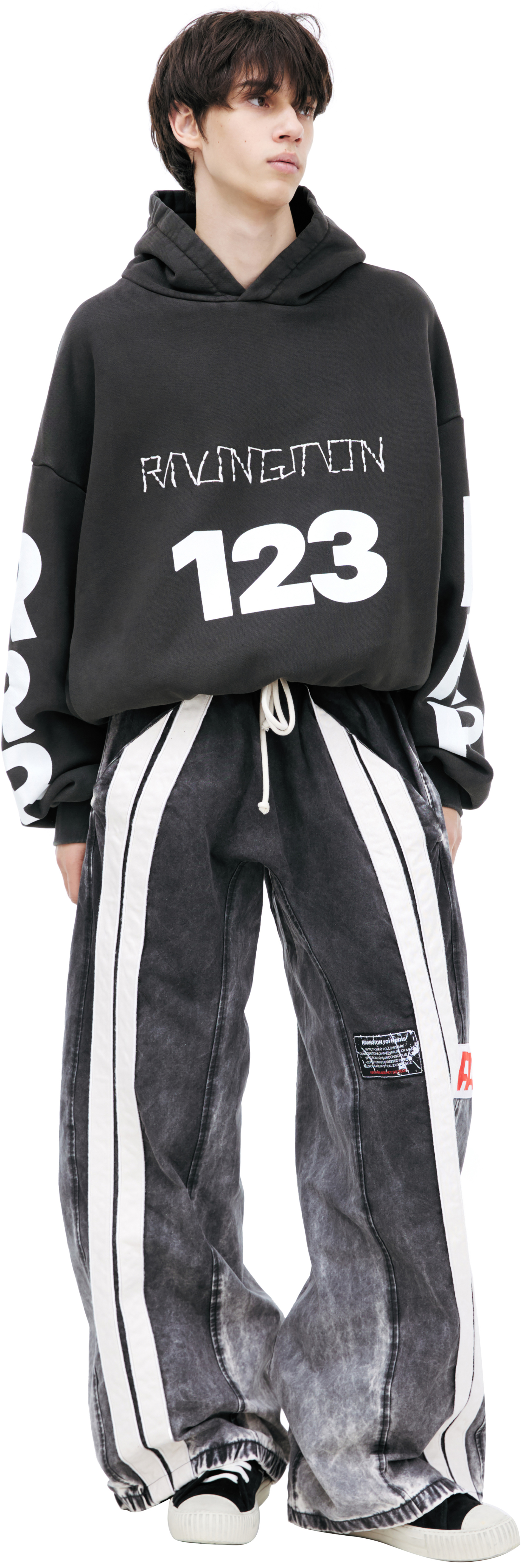 RRR123 Широкие брюки с лампасами