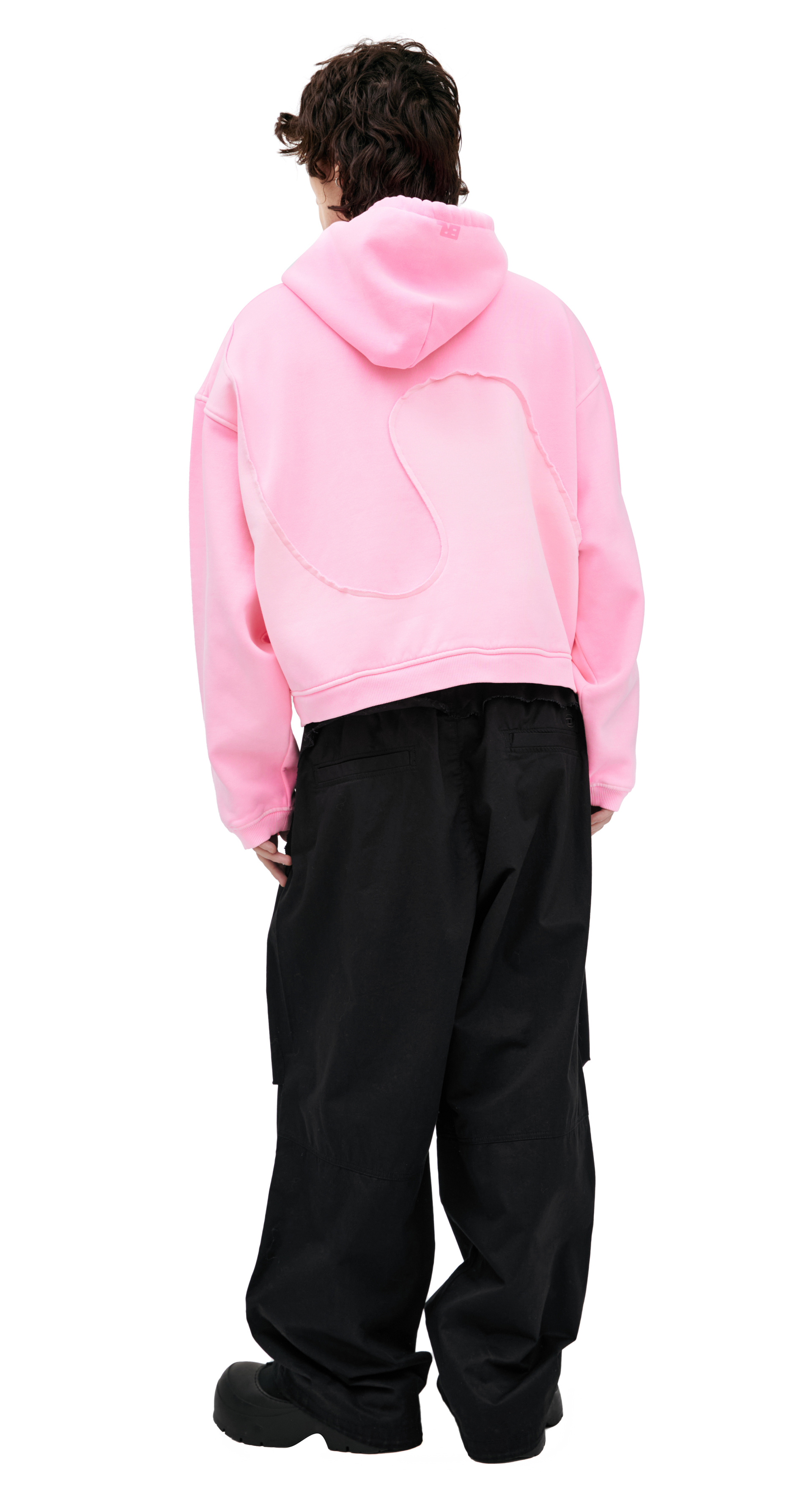 ERL Розовое худи из хлопка