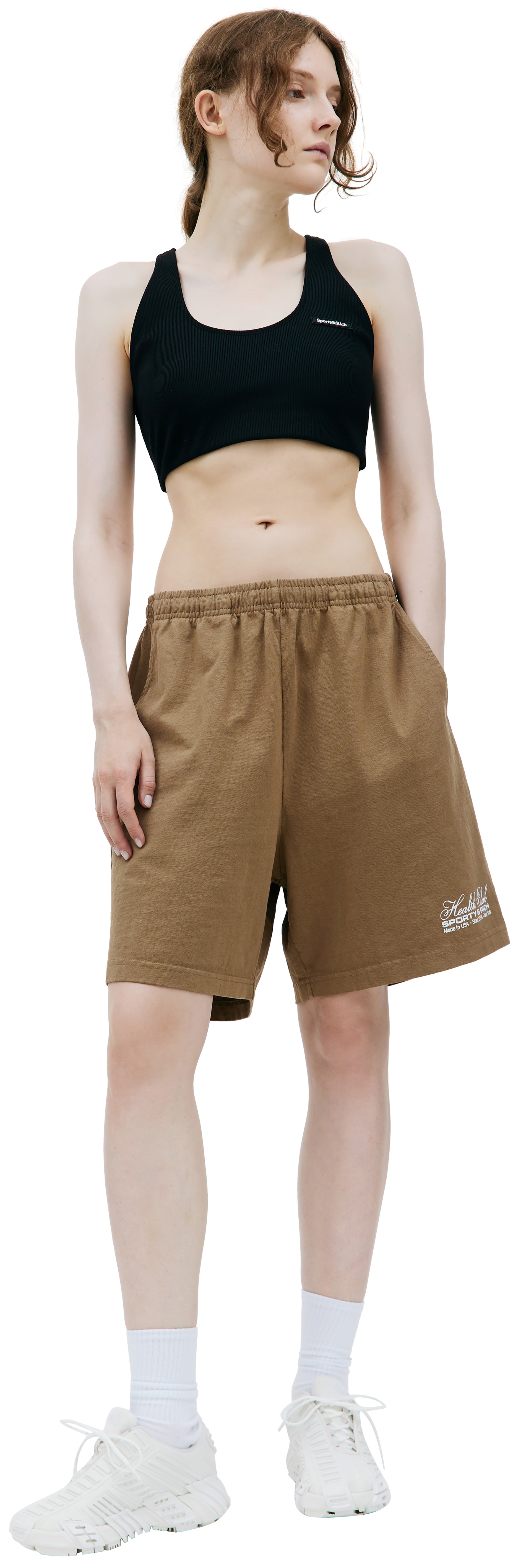 SPORTY & RICH Шорты с принтом \'Health Club\'