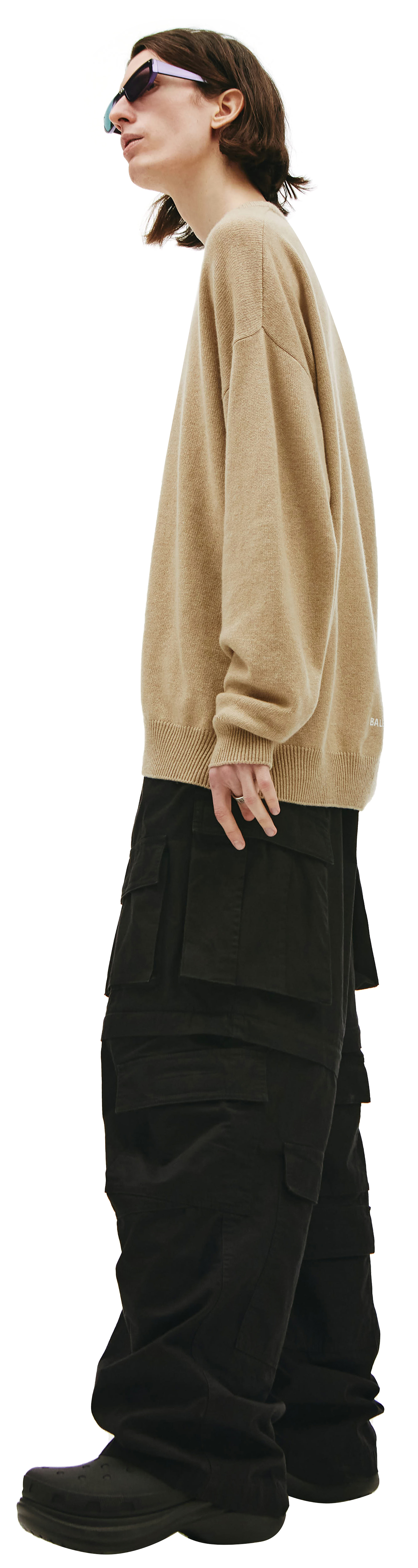 Balenciaga Оверсайз свитер из кашемира