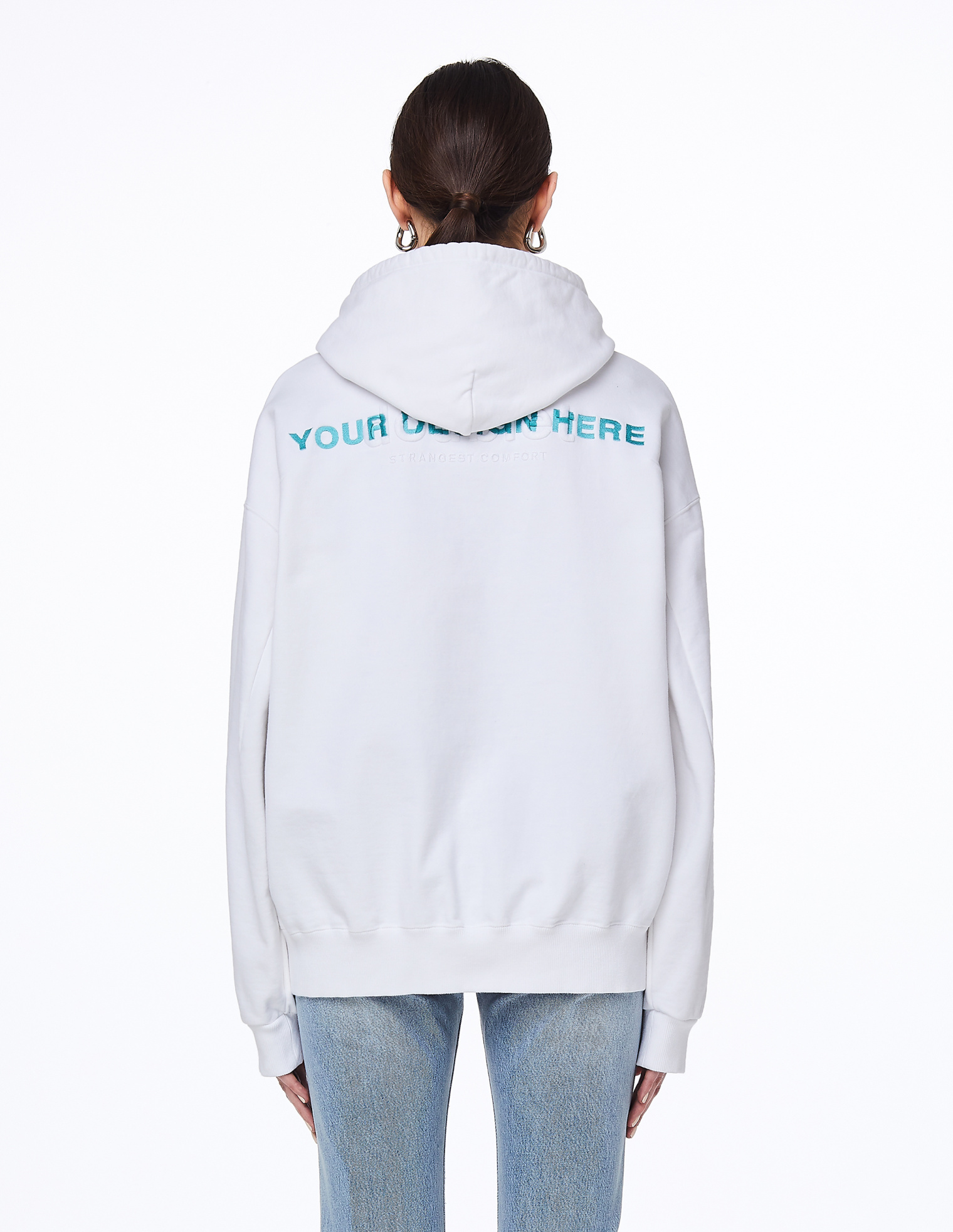 Doublet Хлопковое худи с вышивкой Your Design Here