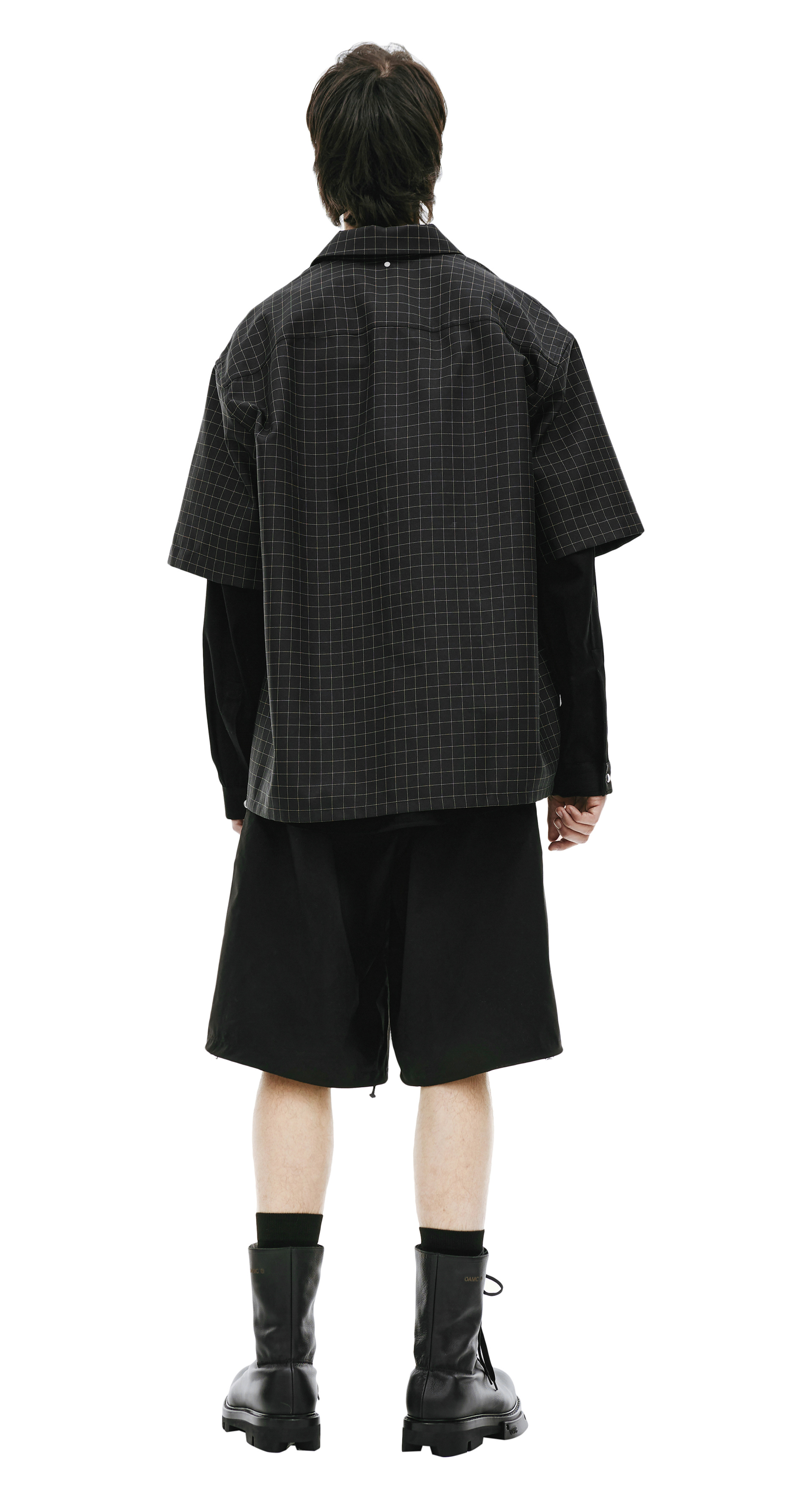 OAMC Клетчатая рубашка с коротким рукавом