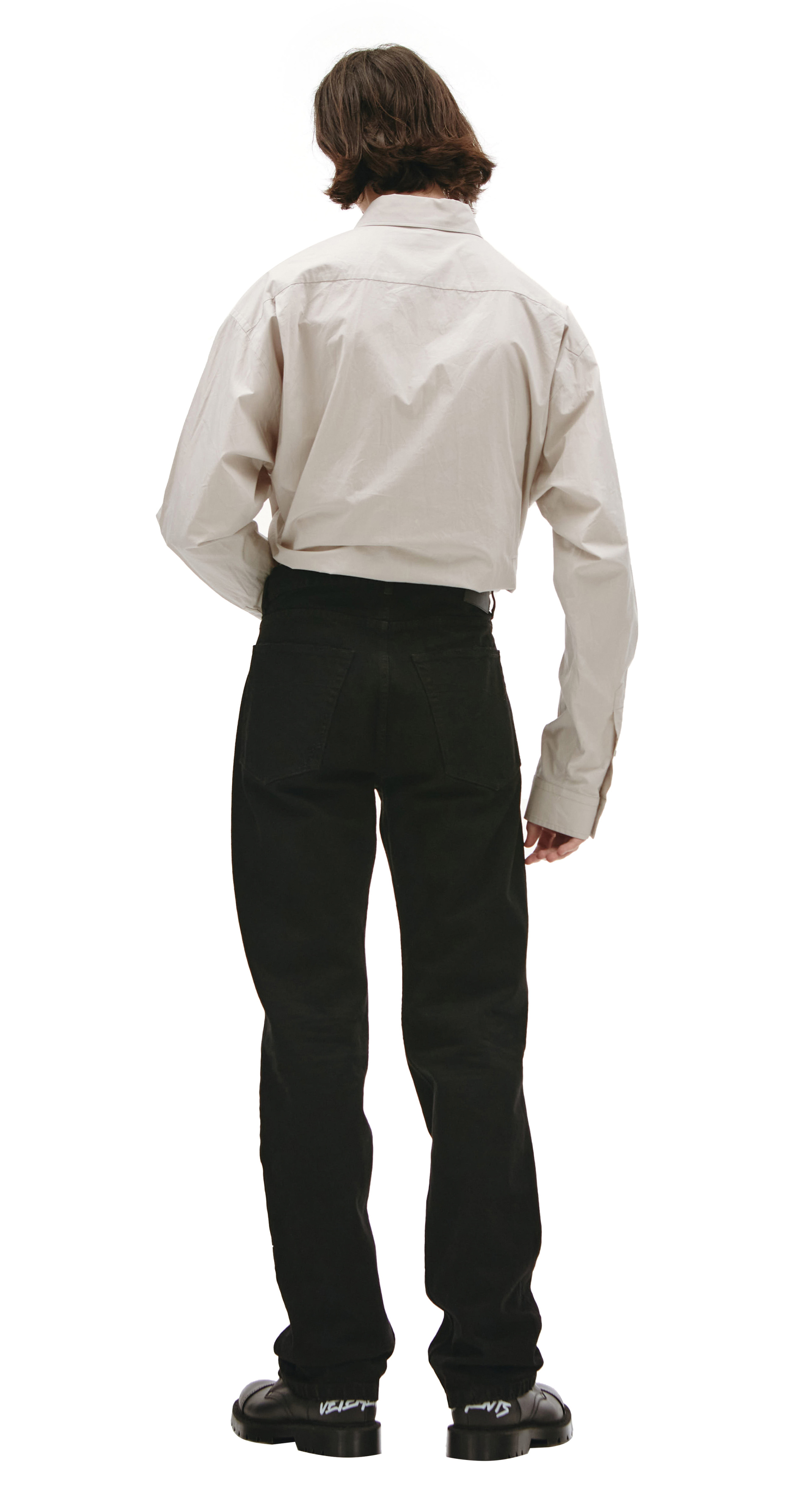 Balenciaga Прямые черные джинсы