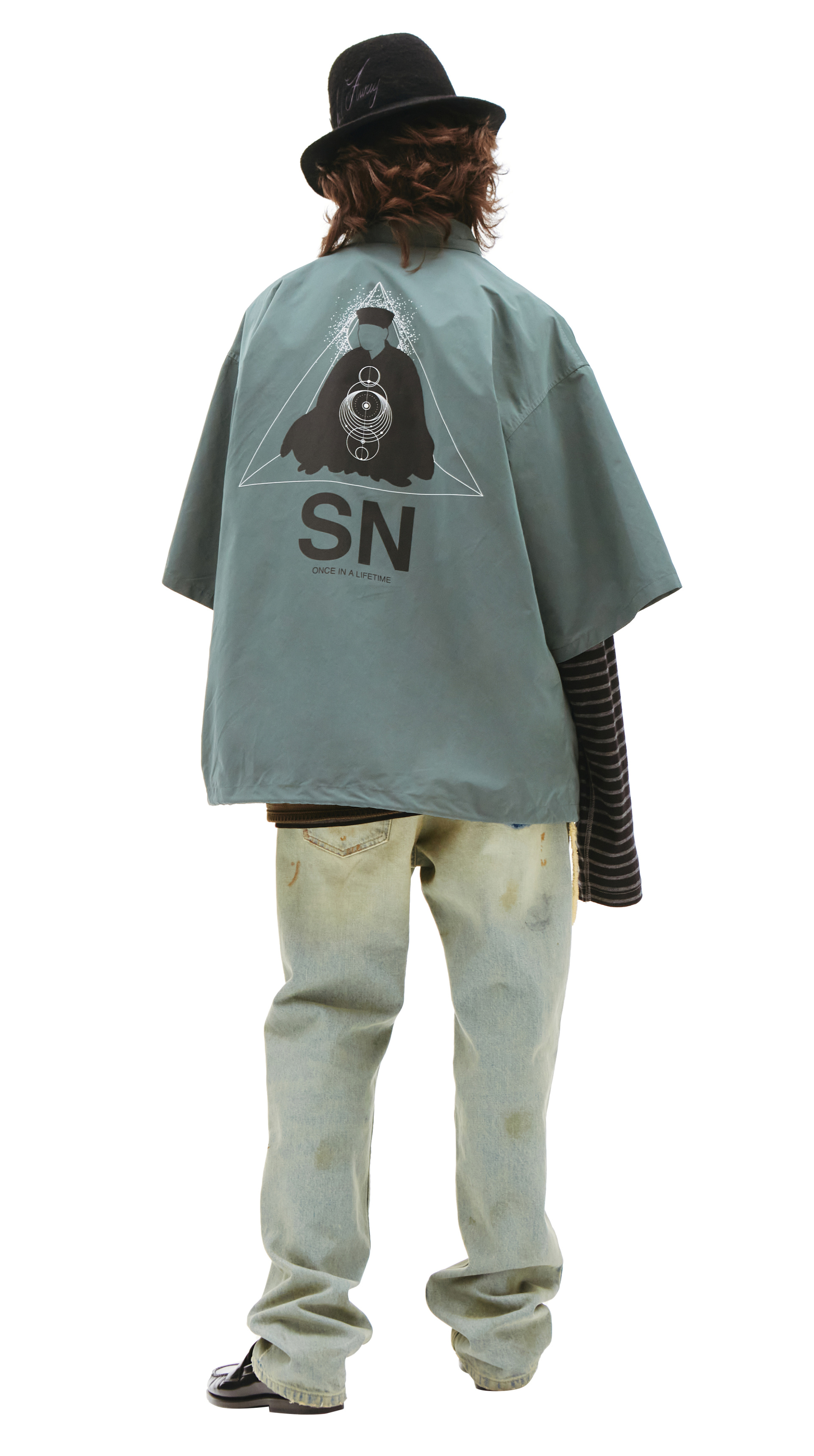 Undercover Нейлоновая рубашка с коротким рукавом