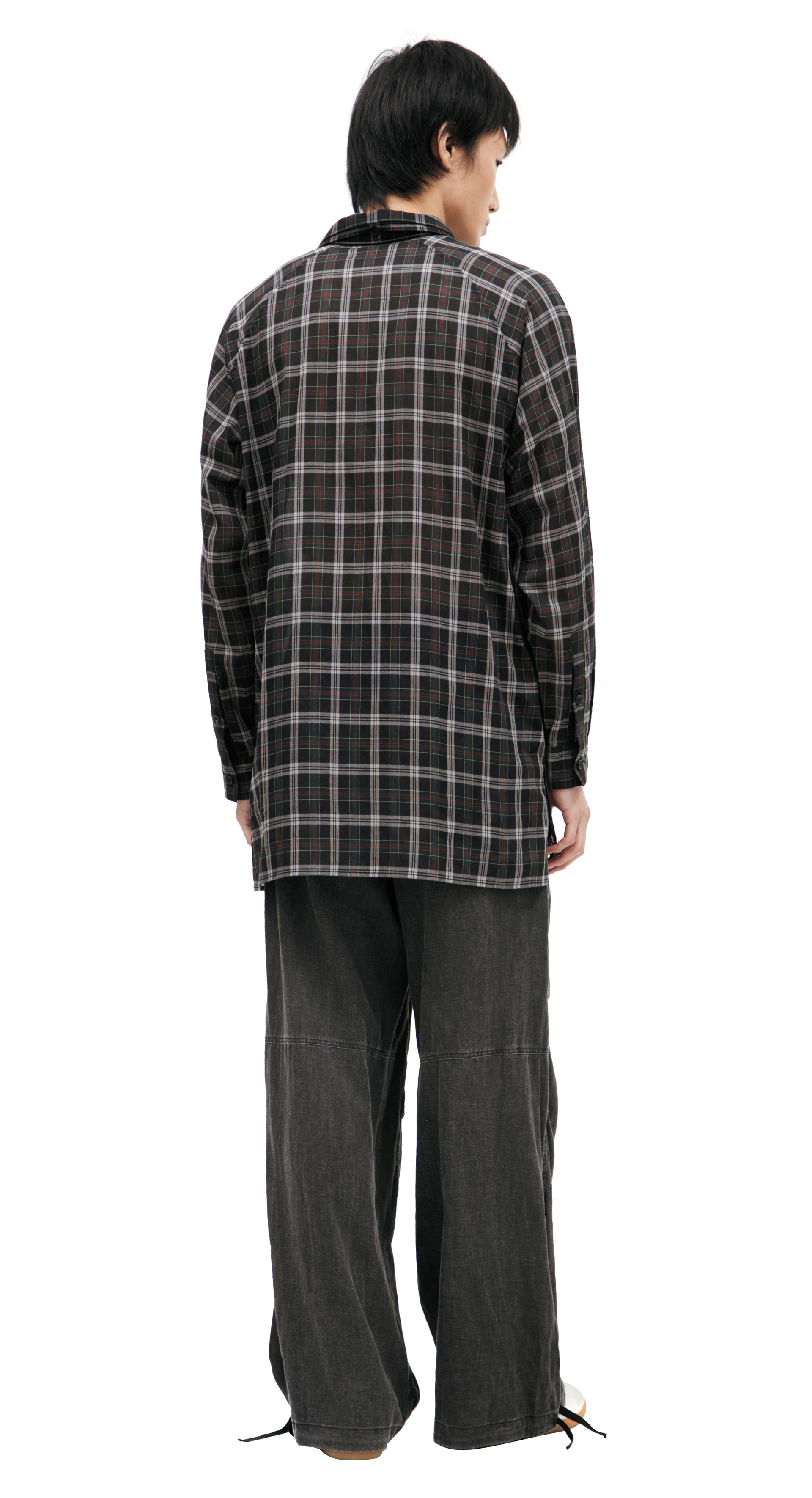 Yohji Yamamoto Рубашка в клетку