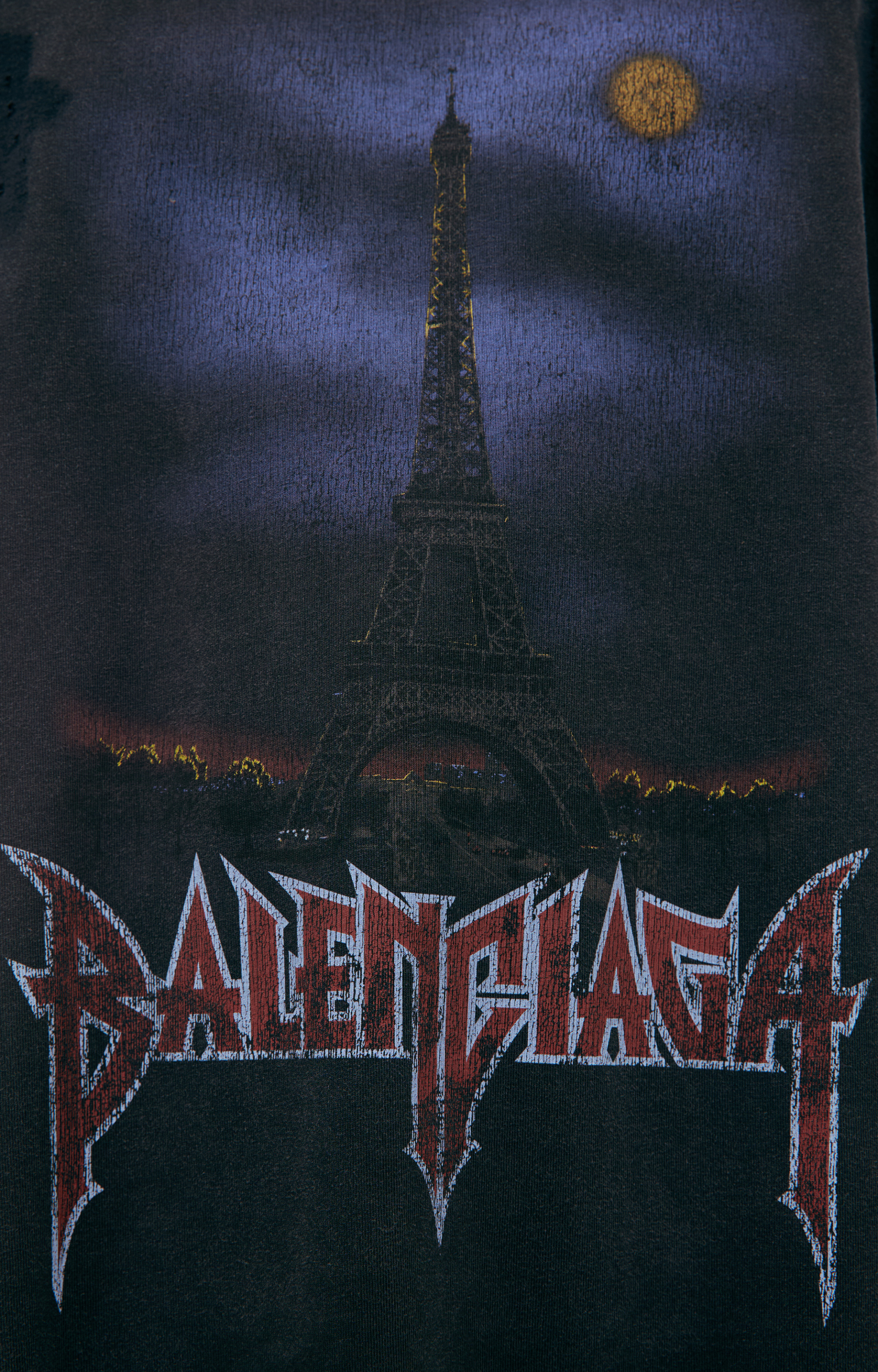 Balenciaga Черная футболка с принтом