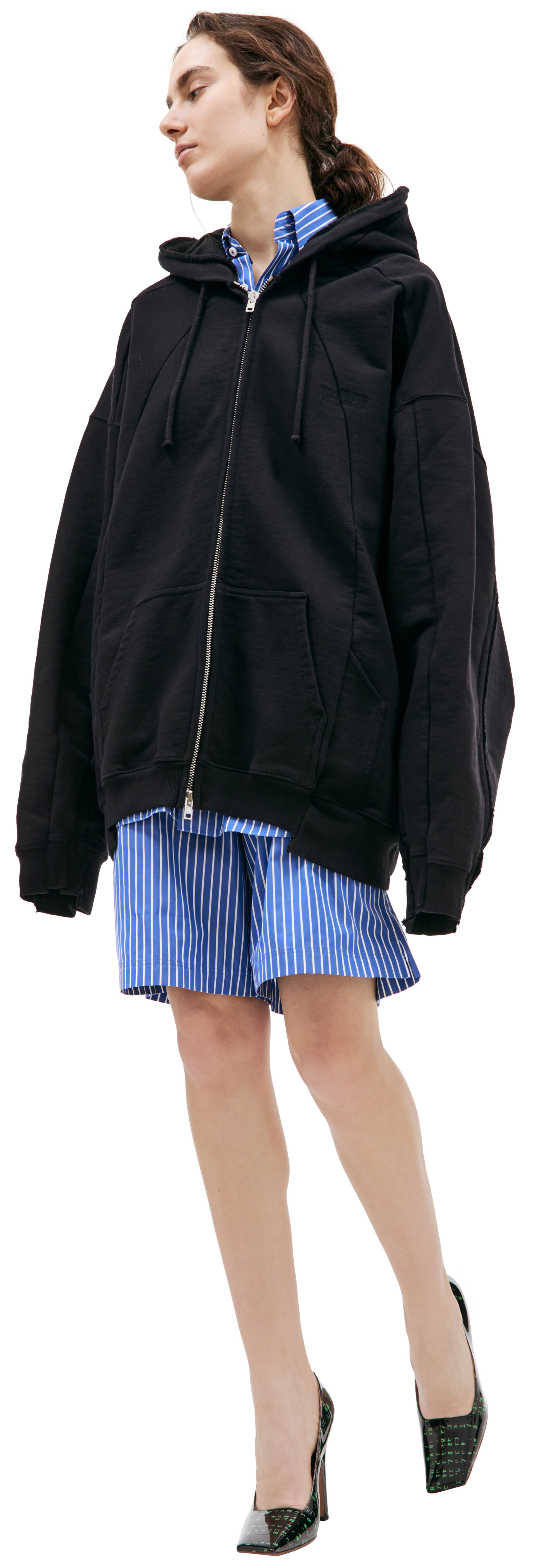 VETEMENTS Оверсайз худи на молнии