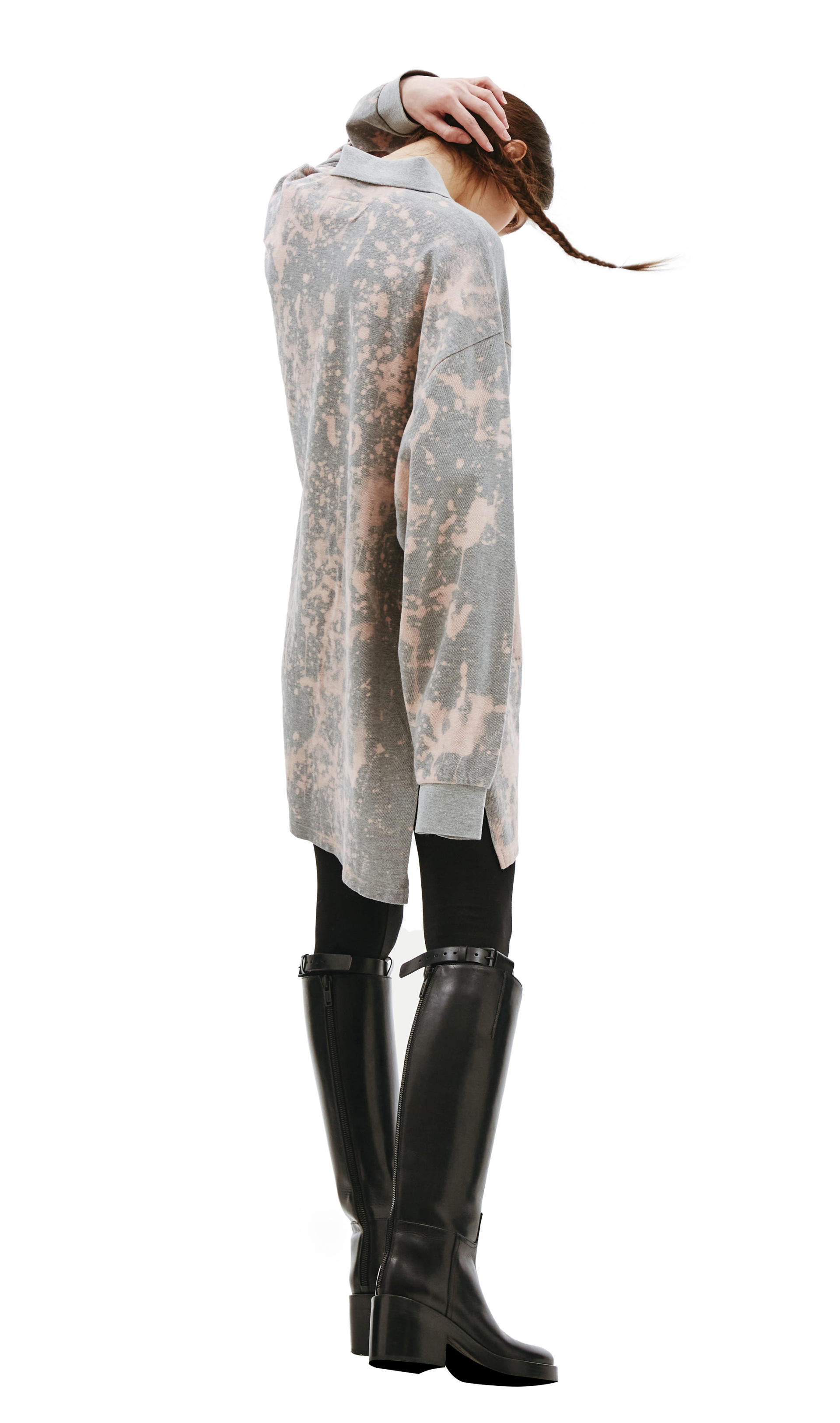 Doublet Отбеленное оверсайз поло