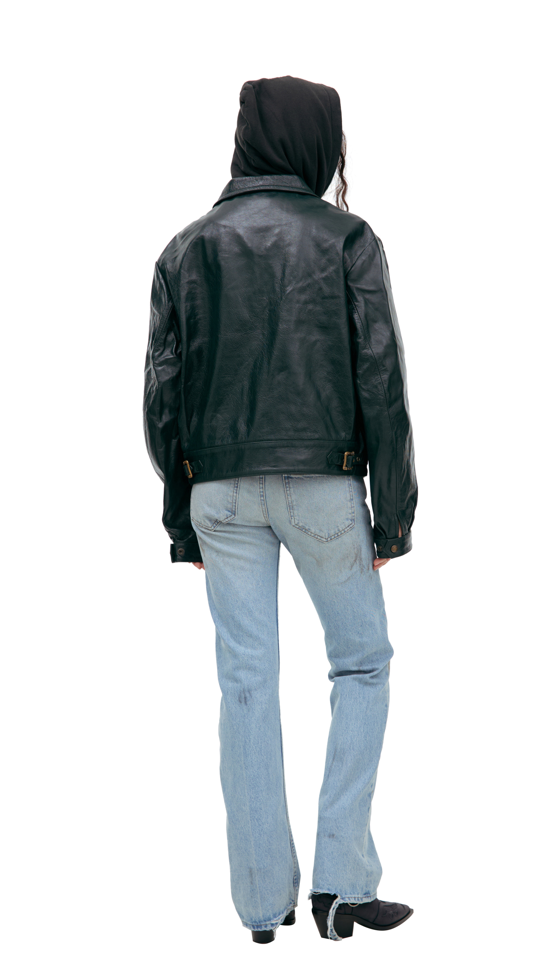 Enfants Riches Déprimés Кожаная куртка на молнии