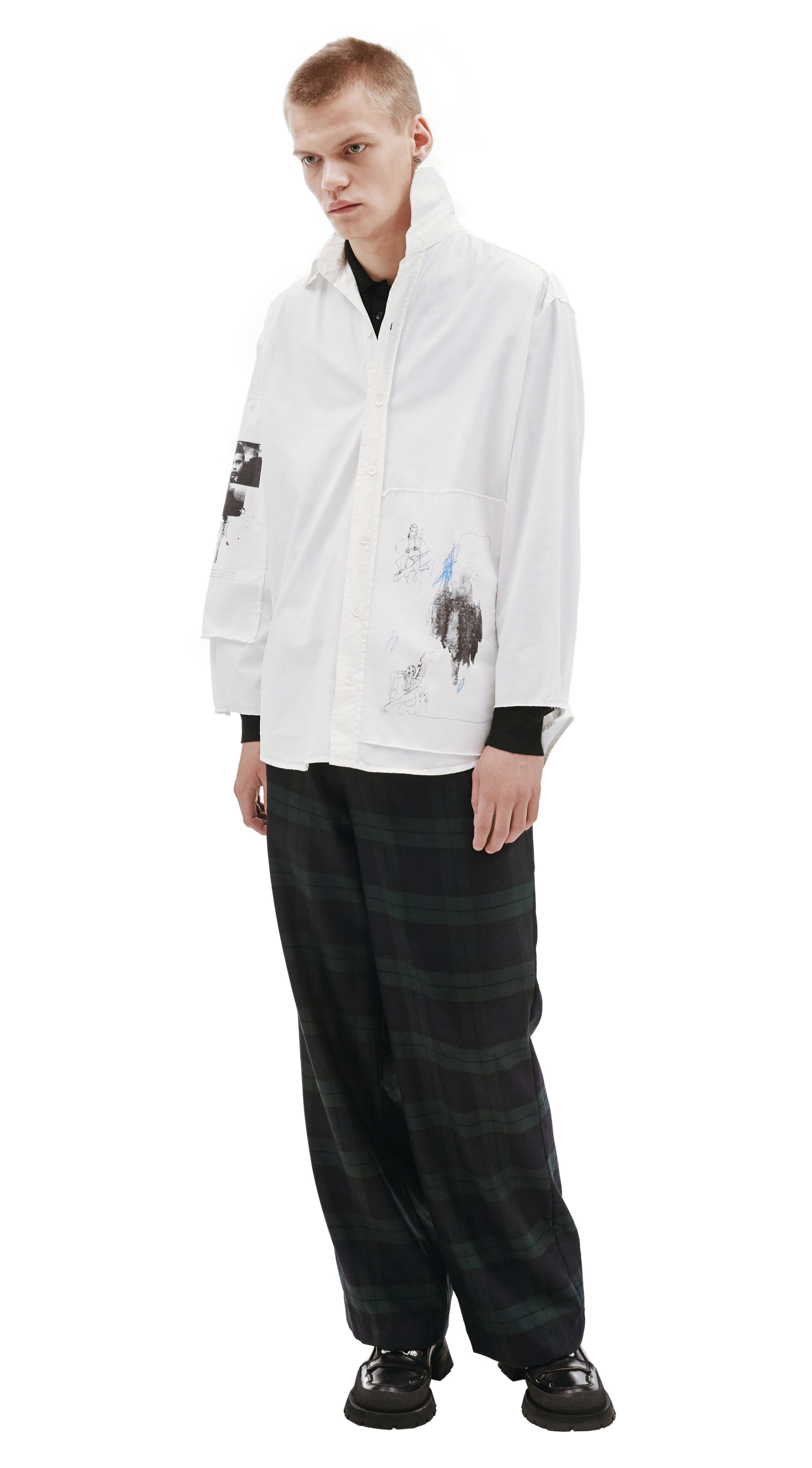 Enfants Riches Déprimés Рубашка с патчами ERD X SV