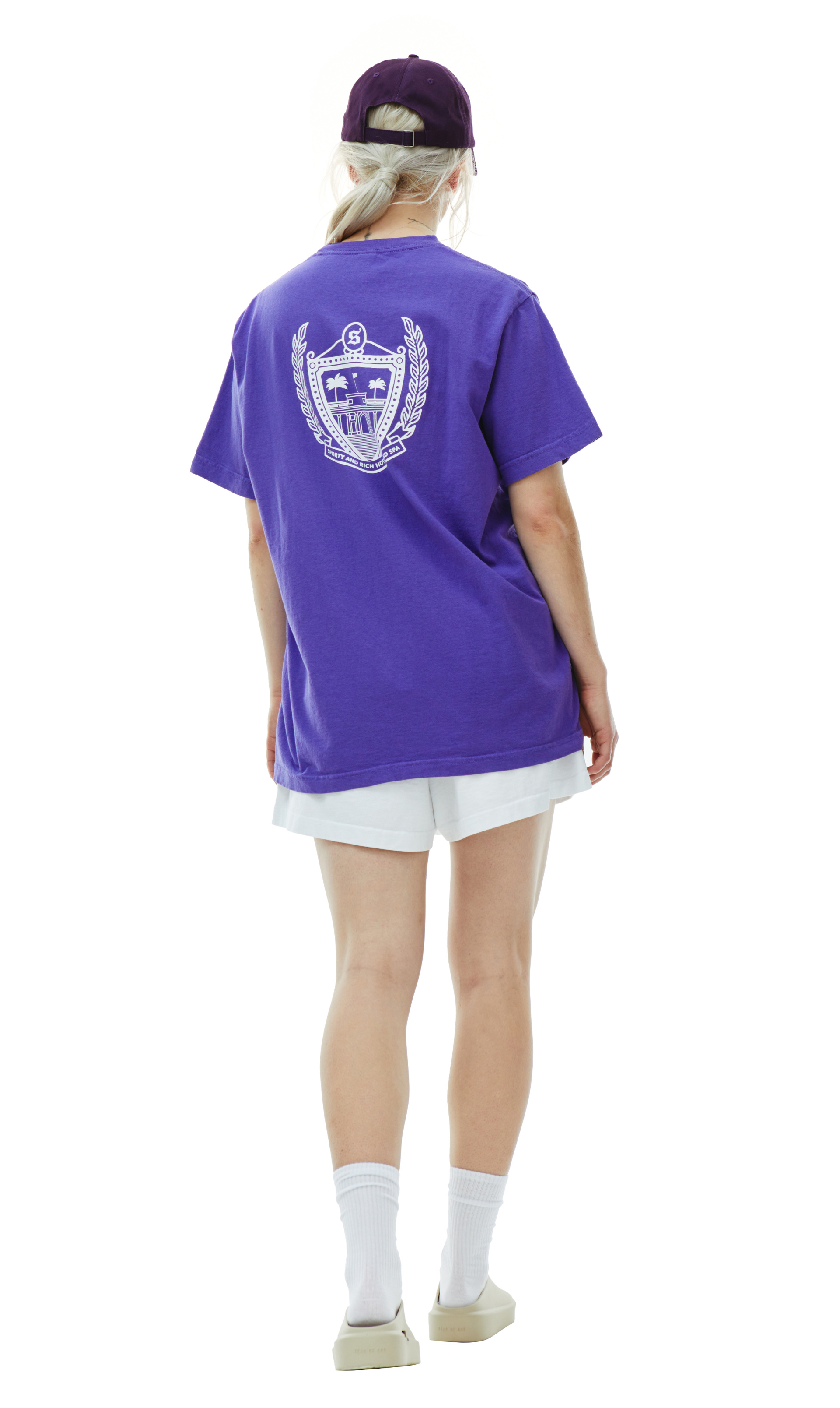 SPORTY & RICH Хлопковая футболка Beverly Hills